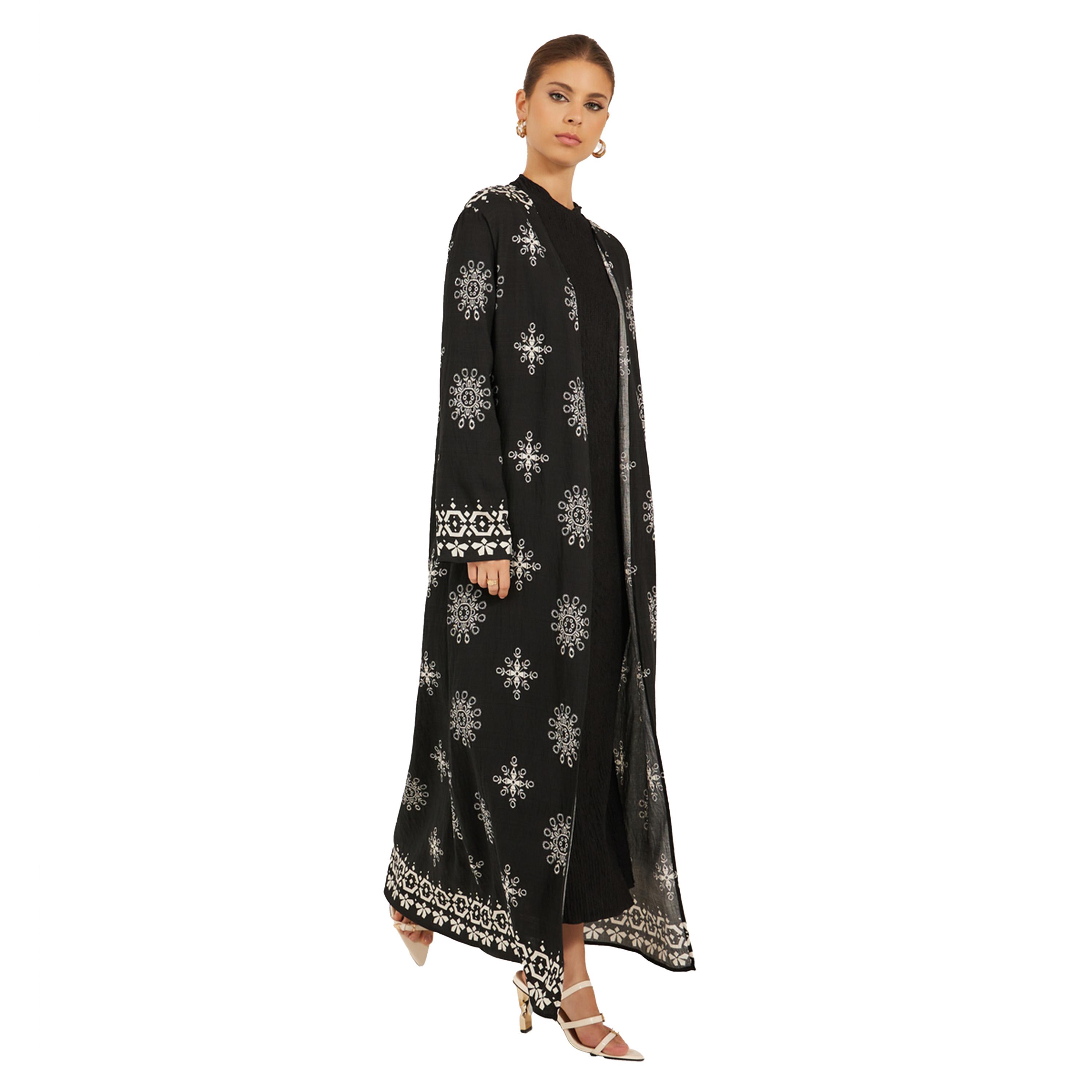 Styli Printed Regular Fit Maxi Kimono-women-clothing-shirtsandblouses-shirts-image-1