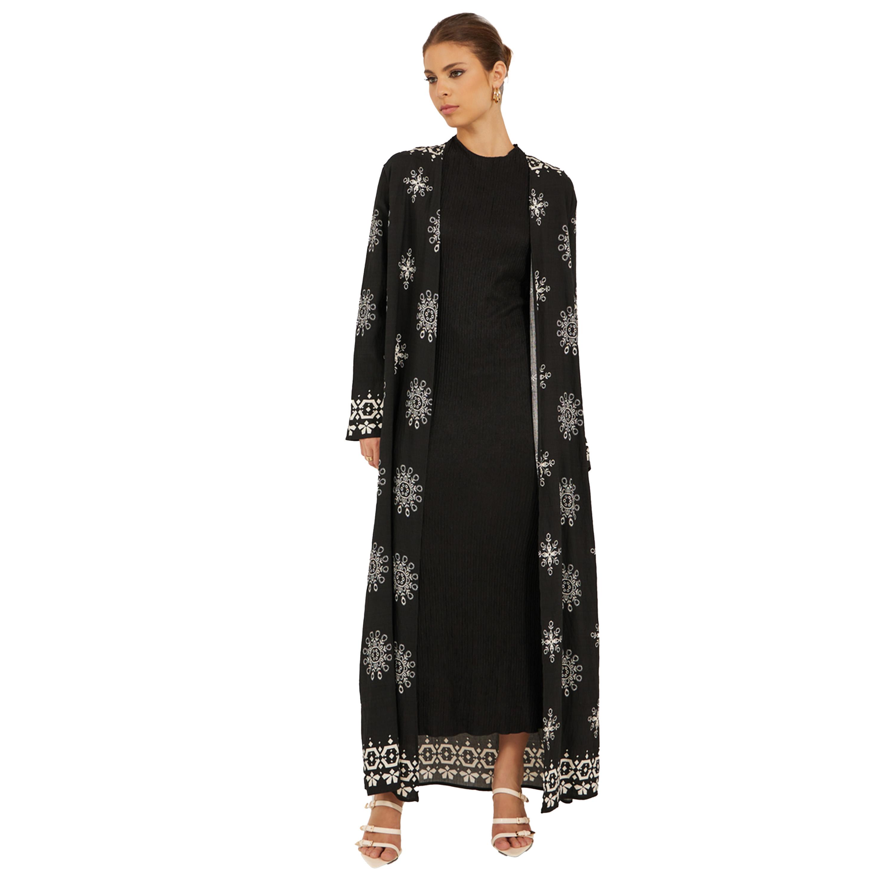 Styli Printed Regular Fit Maxi Kimono-women-clothing-shirtsandblouses-shirts-image-2
