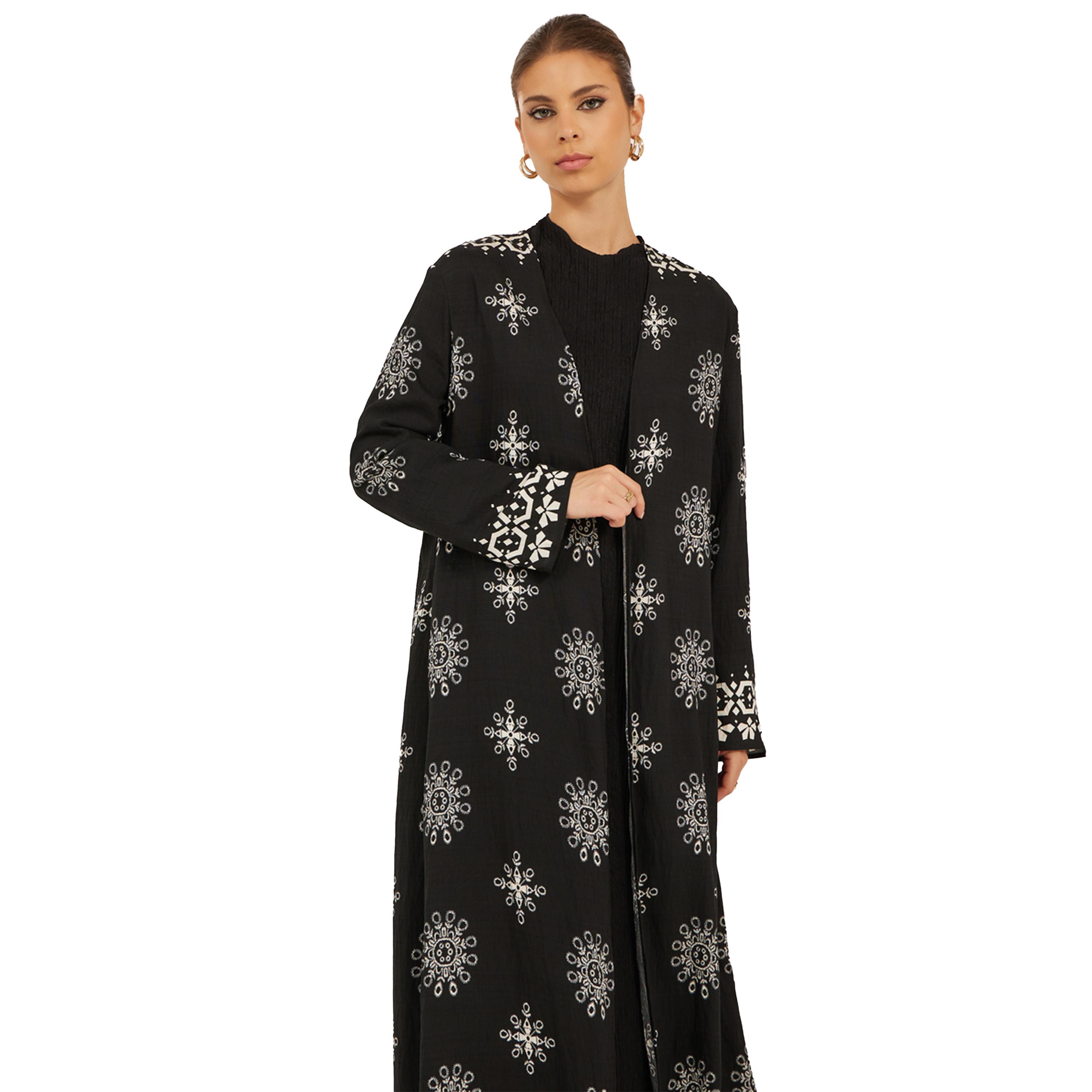 Styli Printed Regular Fit Maxi Kimono-women-clothing-shirtsandblouses-shirts-image-3