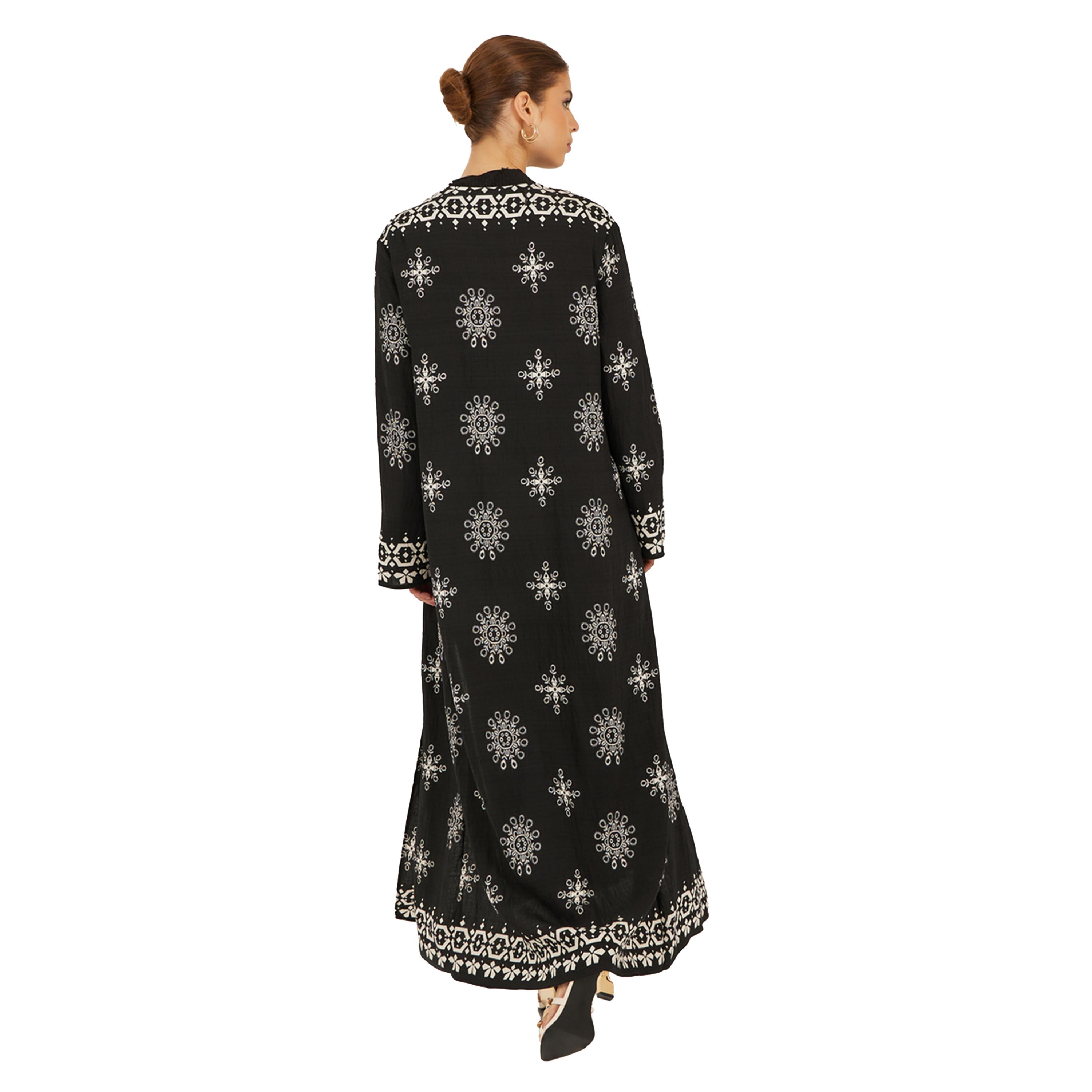 Styli Printed Regular Fit Maxi Kimono-women-clothing-shirtsandblouses-shirts-image-5