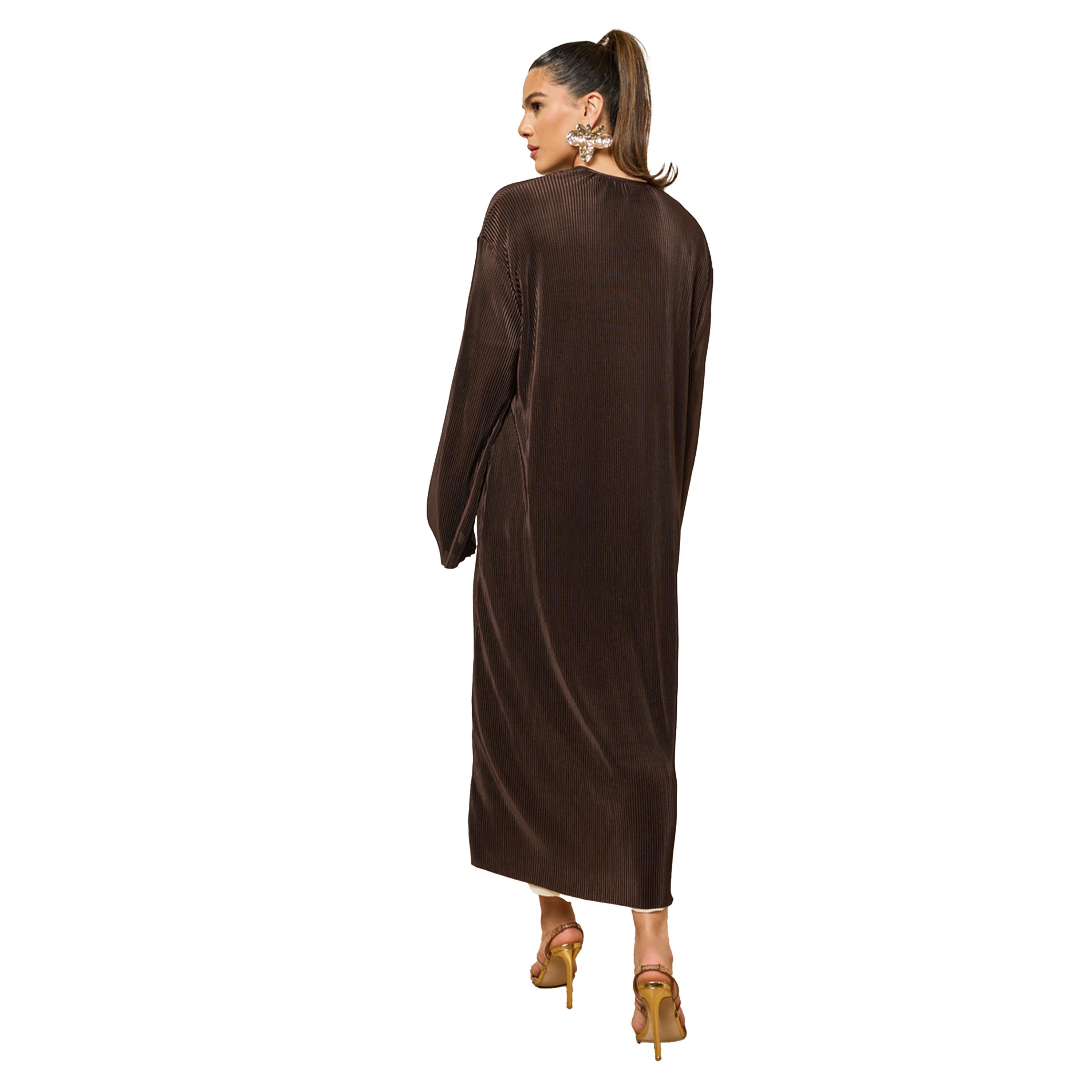 Styli Plisse Regular Fit Midi Abaya-women-arabicclothing-abayas-image-5