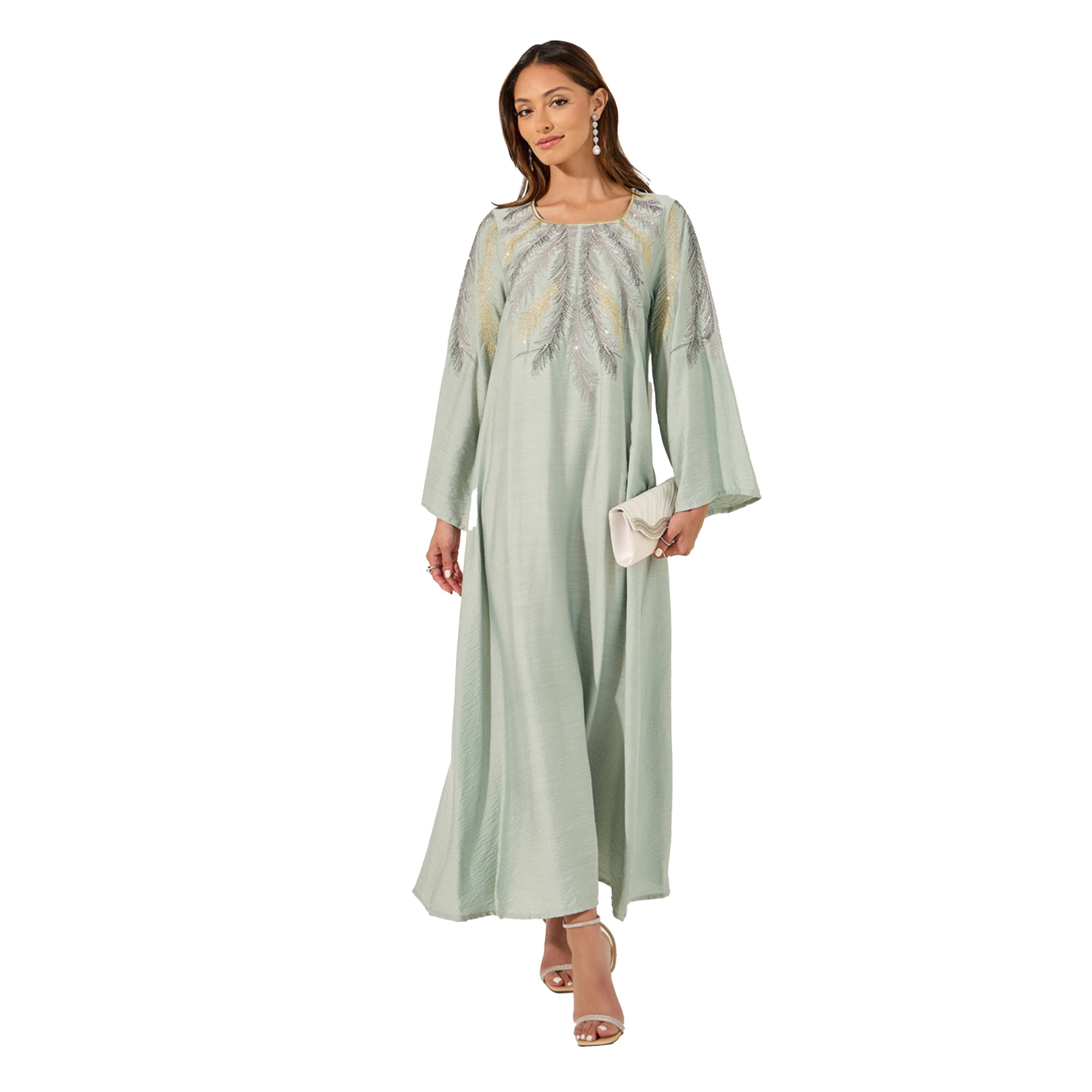 Styli Embroidered Long Sleeves Jalabiya-women-arabicclothing-jalabiyas-image-1