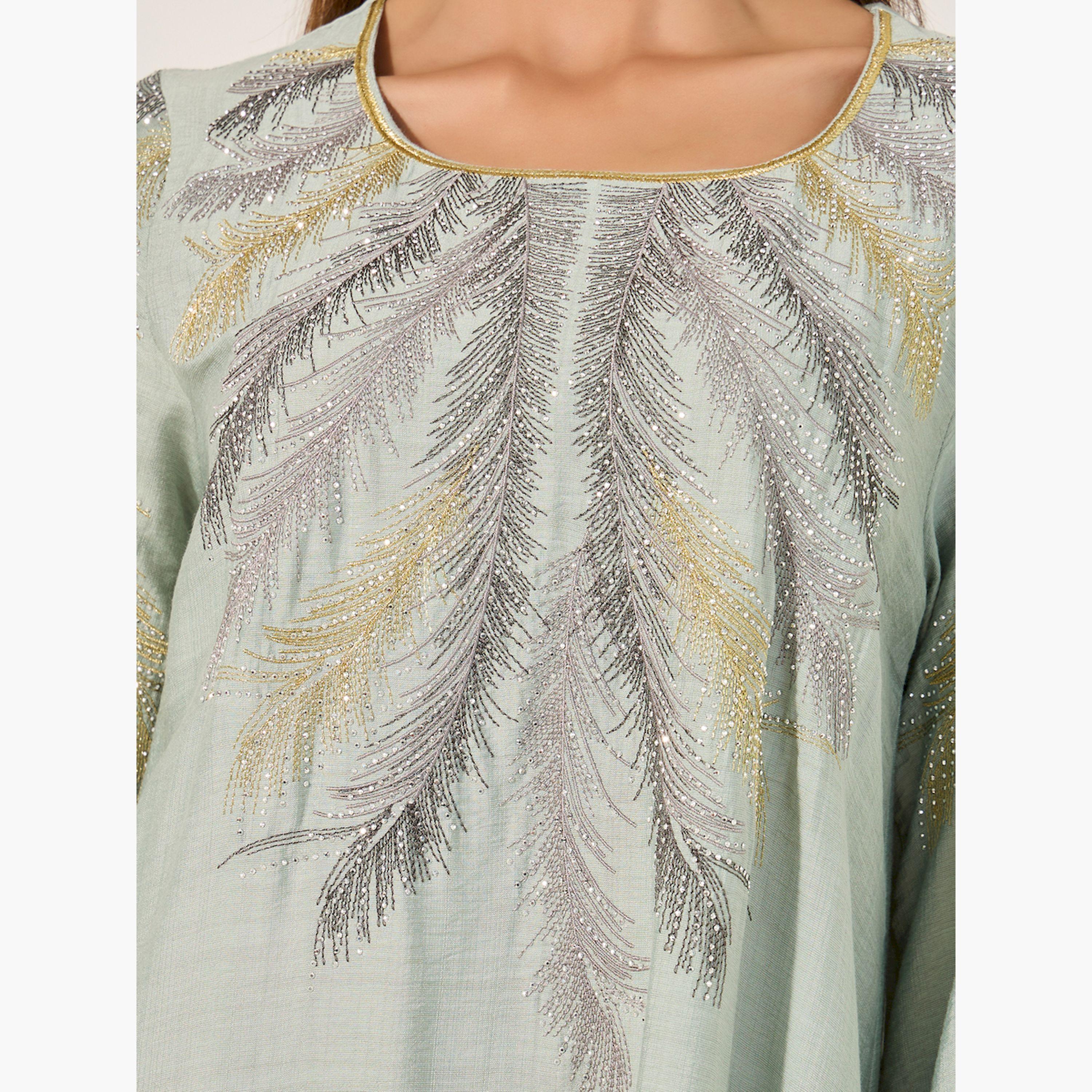 Styli Embroidered Long Sleeves Jalabiya-women-arabicclothing-jalabiyas-image-4