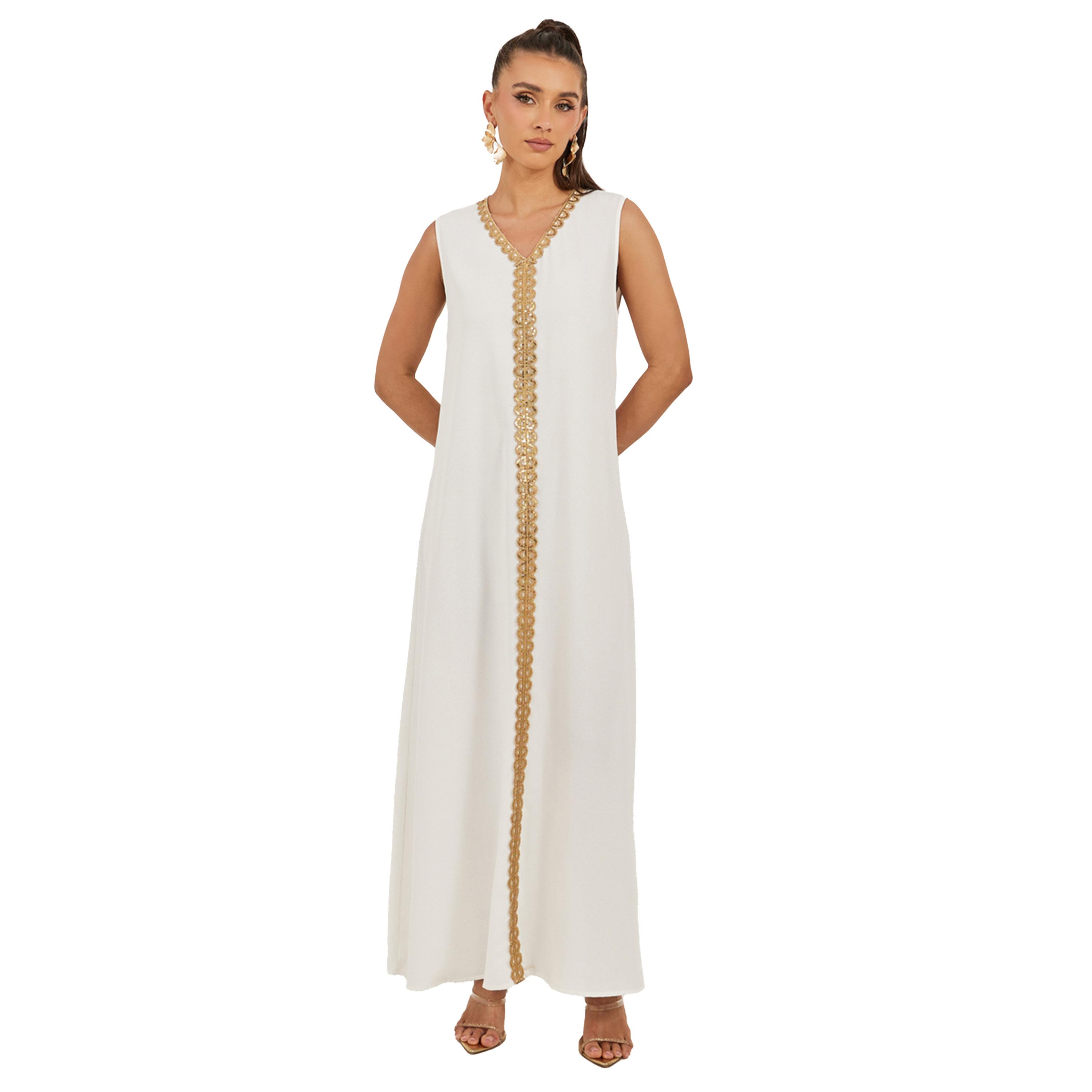 أميرة x ستايلي عباية منمقة بتفاصيل دانتيل وفستان داخلي-women-arabicclothing-sets-image-6