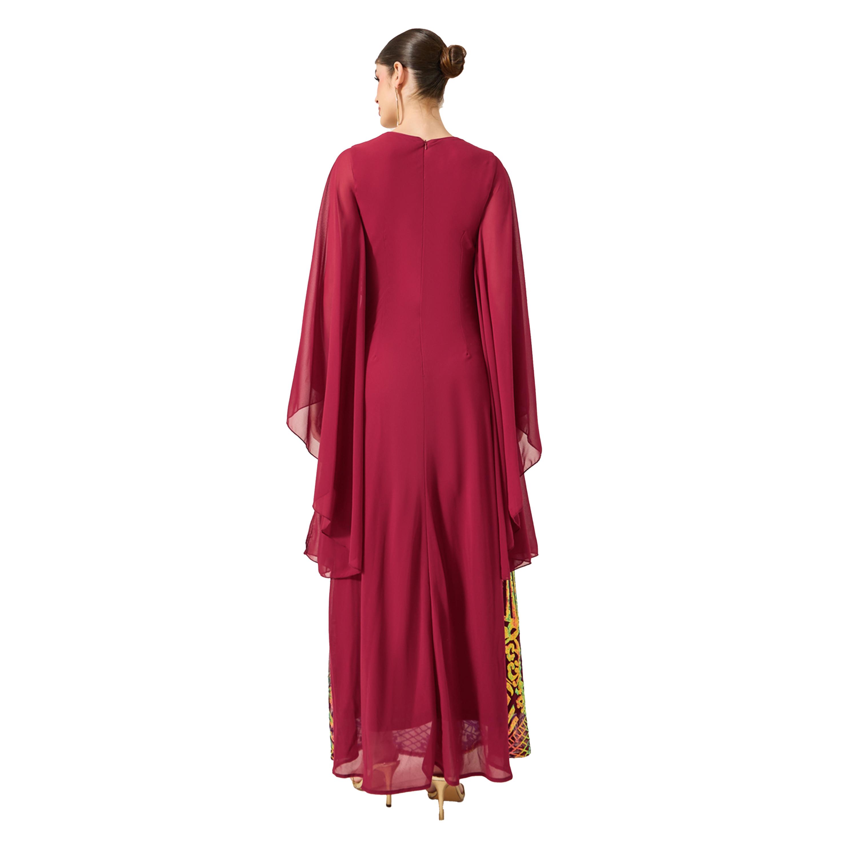 أميرة x ستايلي قفطان منمق بأكمام آنجل-women-arabicclothing-kaftan-image-5