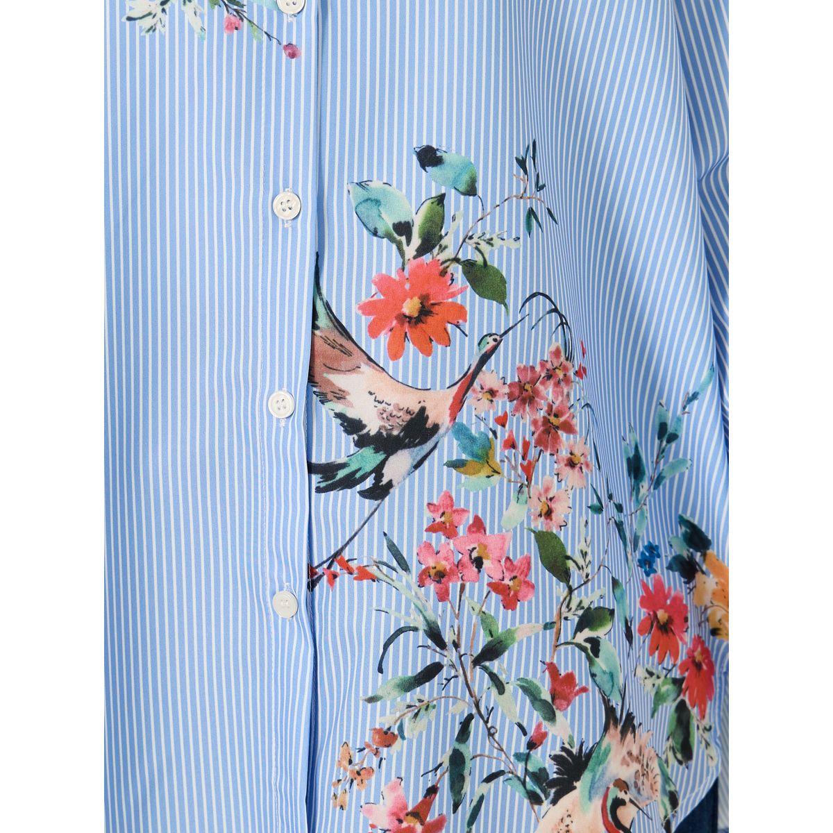 بلوزة فضفاضة بأكمام طويلة وطبعة زهور-women-clothing-shirtsandblouses-shirts-image-4