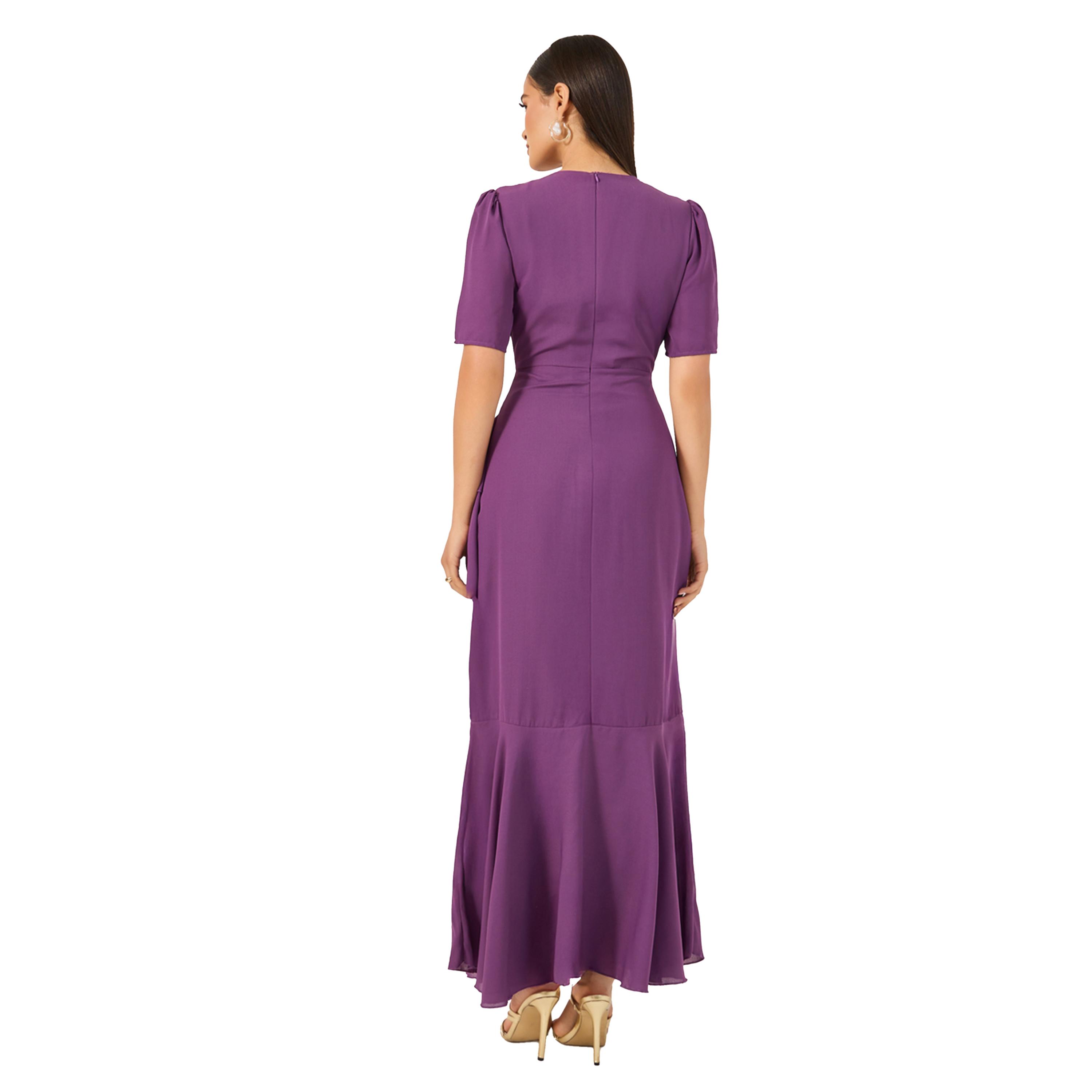 Styli Ruffled Detail Round Neck Tiered Maxi Dress-women-clothing-dresses-image-5
