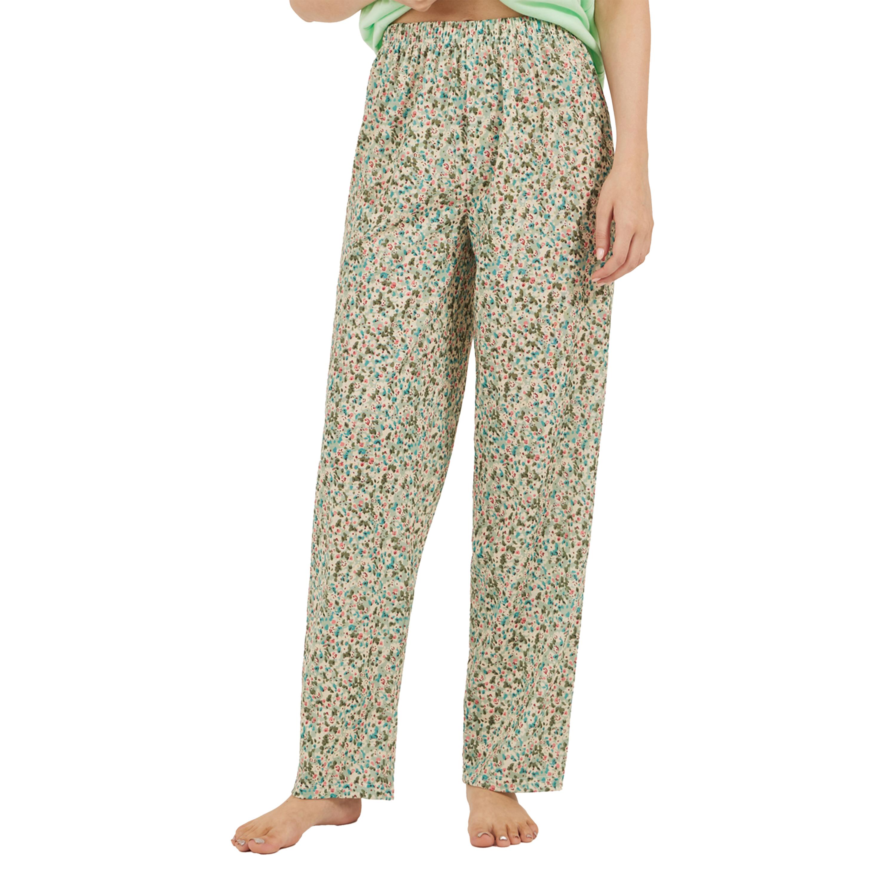 Styli Simplicite Print T-Shirt and Floral Printed Pyjama Set-women-clothing-nightwear-pyjamas-longsets-image-5