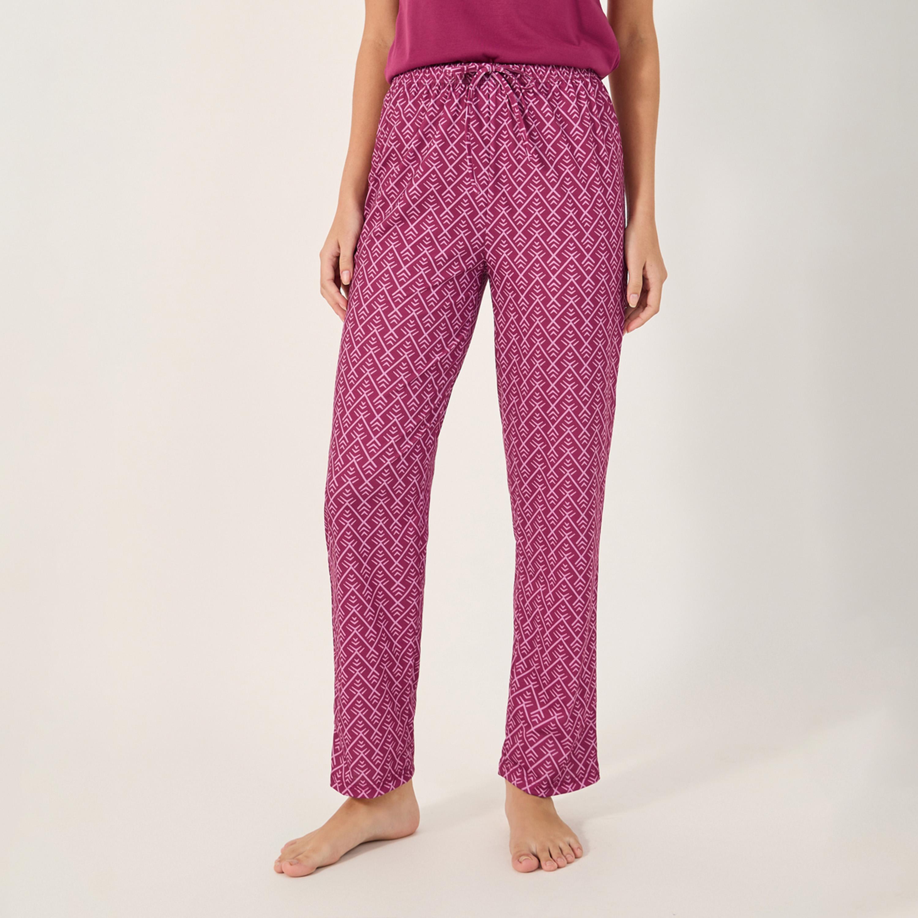 Styli Tasseled Round Neck Cami and Pyjama Set-women-clothing-nightwear-pyjamas-longsets-image-6