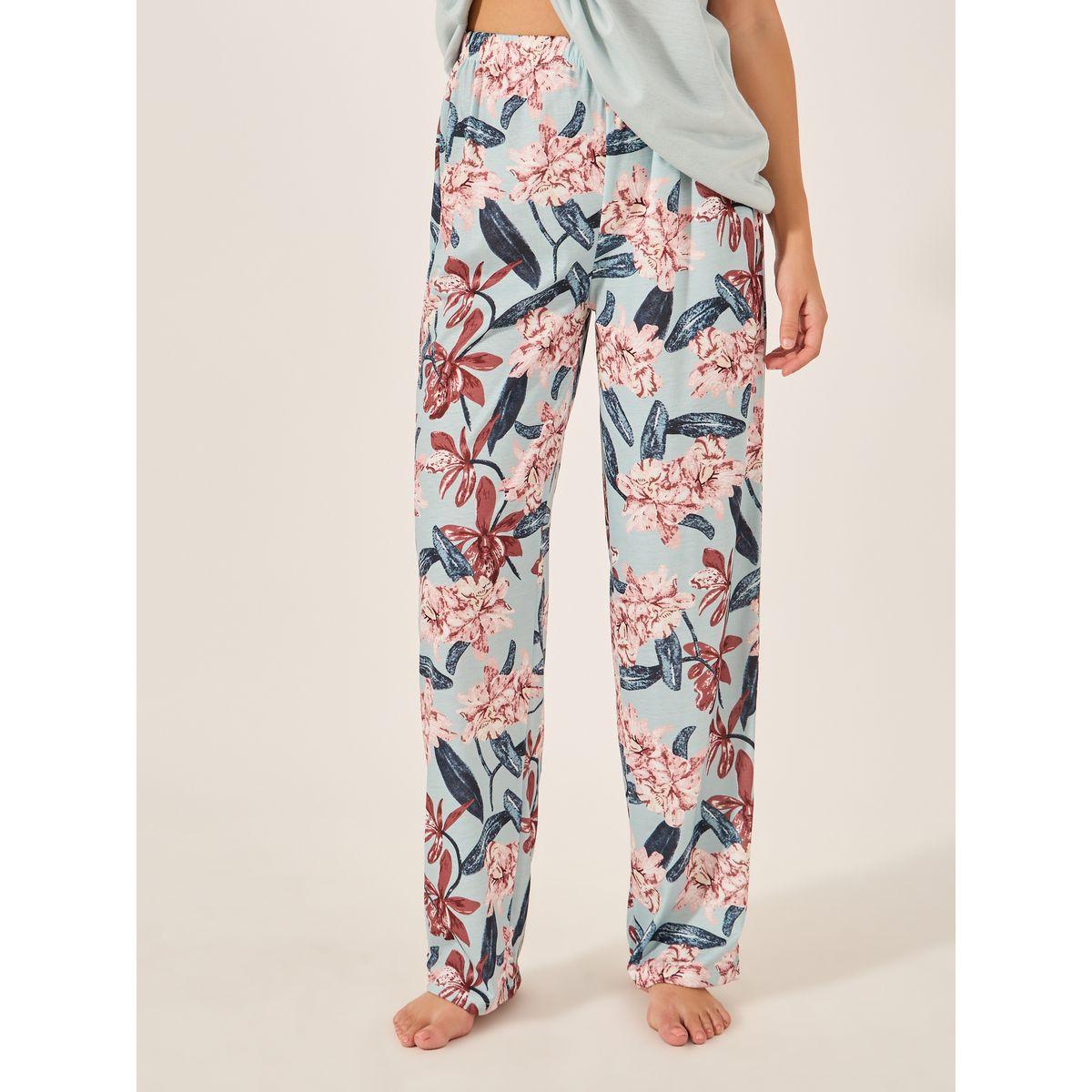 طقم بيجاما من بنطال وتيشيرت بأكمام قصيرة-women-clothing-nightwear-pyjamas-longsets-image-6