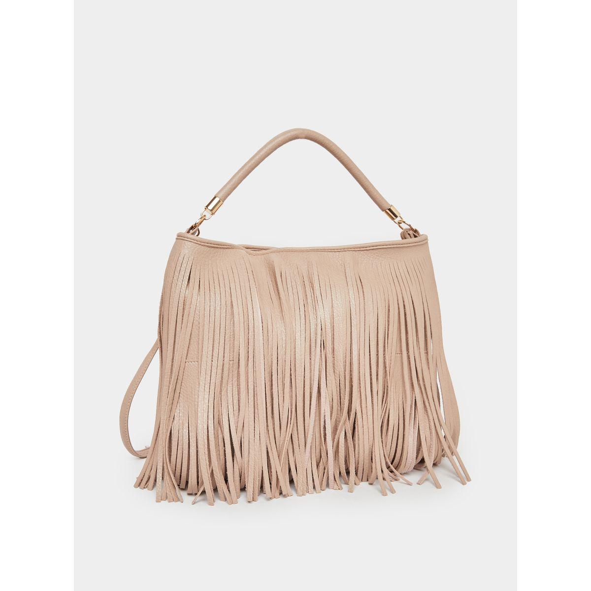 Styli Tasseled Shoulder Bag with Top Handle-women-bagsandwallets-handbags-image-1