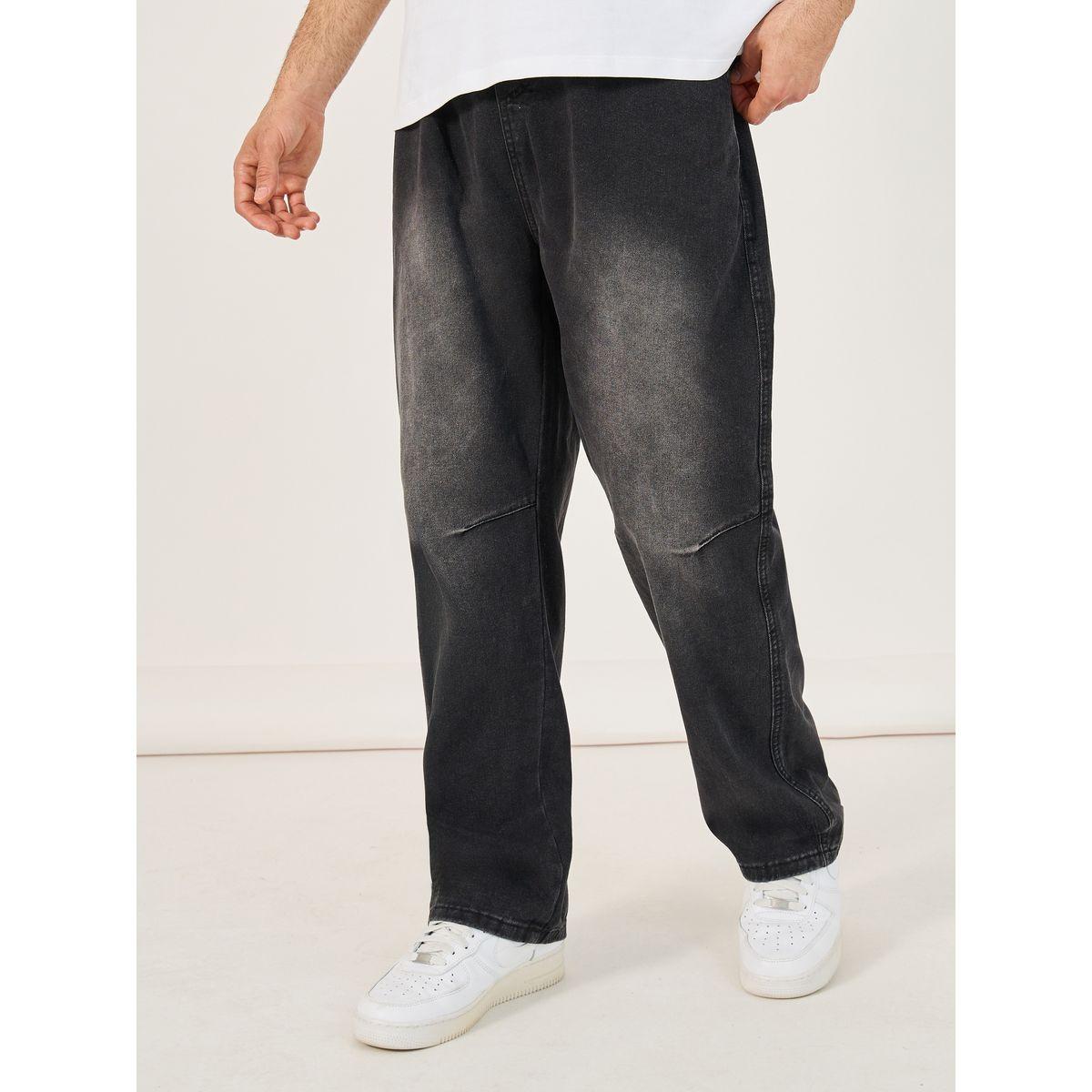 Styli Loose Fit Jeans with Knee Dart and Contrast Drawcord Detail-men-clothing-bottoms-jeans-image-1