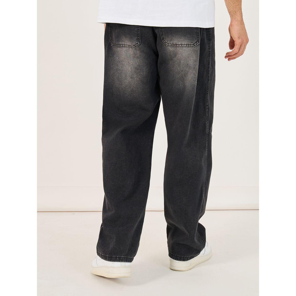 Styli Loose Fit Jeans with Knee Dart and Contrast Drawcord Detail-men-clothing-bottoms-jeans-image-4