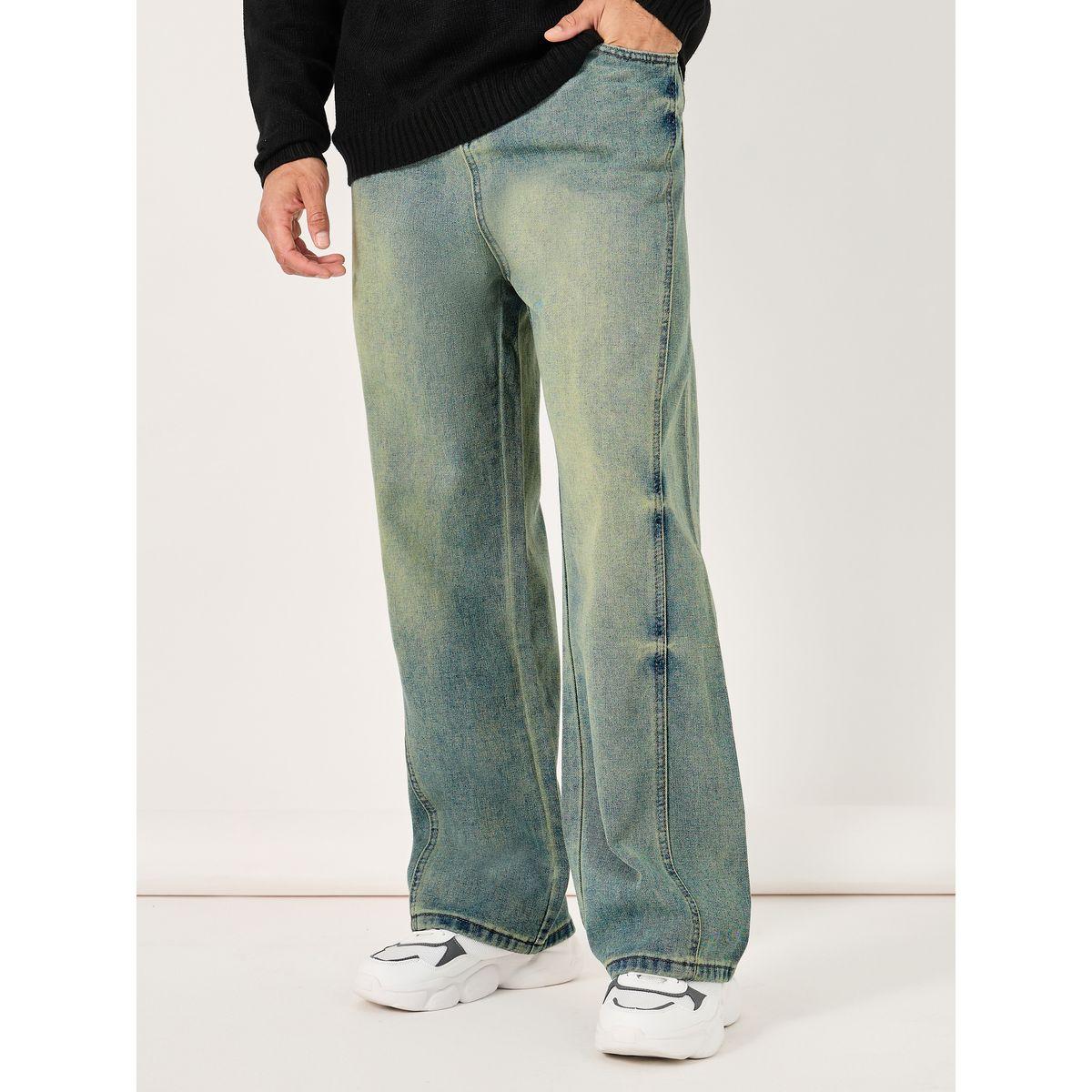 Styli Mid Wash Loose Fit Jeans with Panel Detail-men-clothing-bottoms-jeans-image-1