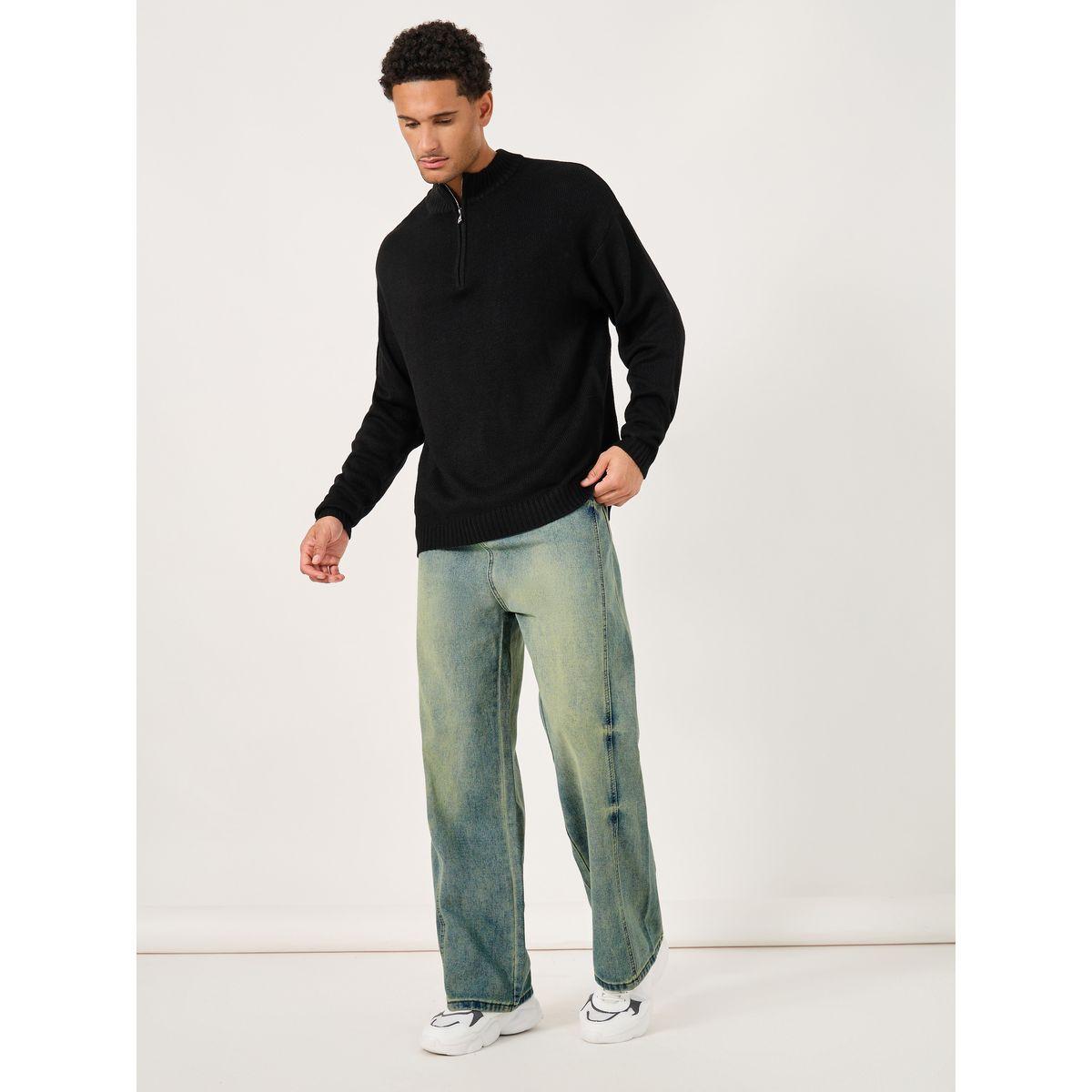 Styli Mid Wash Loose Fit Jeans with Panel Detail-men-clothing-bottoms-jeans-image-2