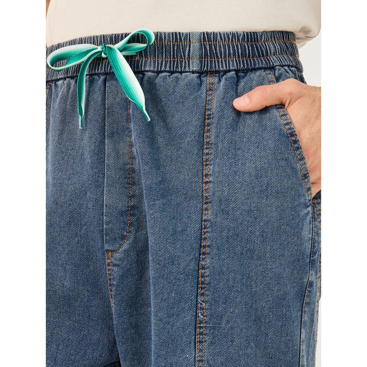 جينز بقصة جوغر وخصر متوسط مع أربطة-men-clothing-bottoms-jeans-image-4