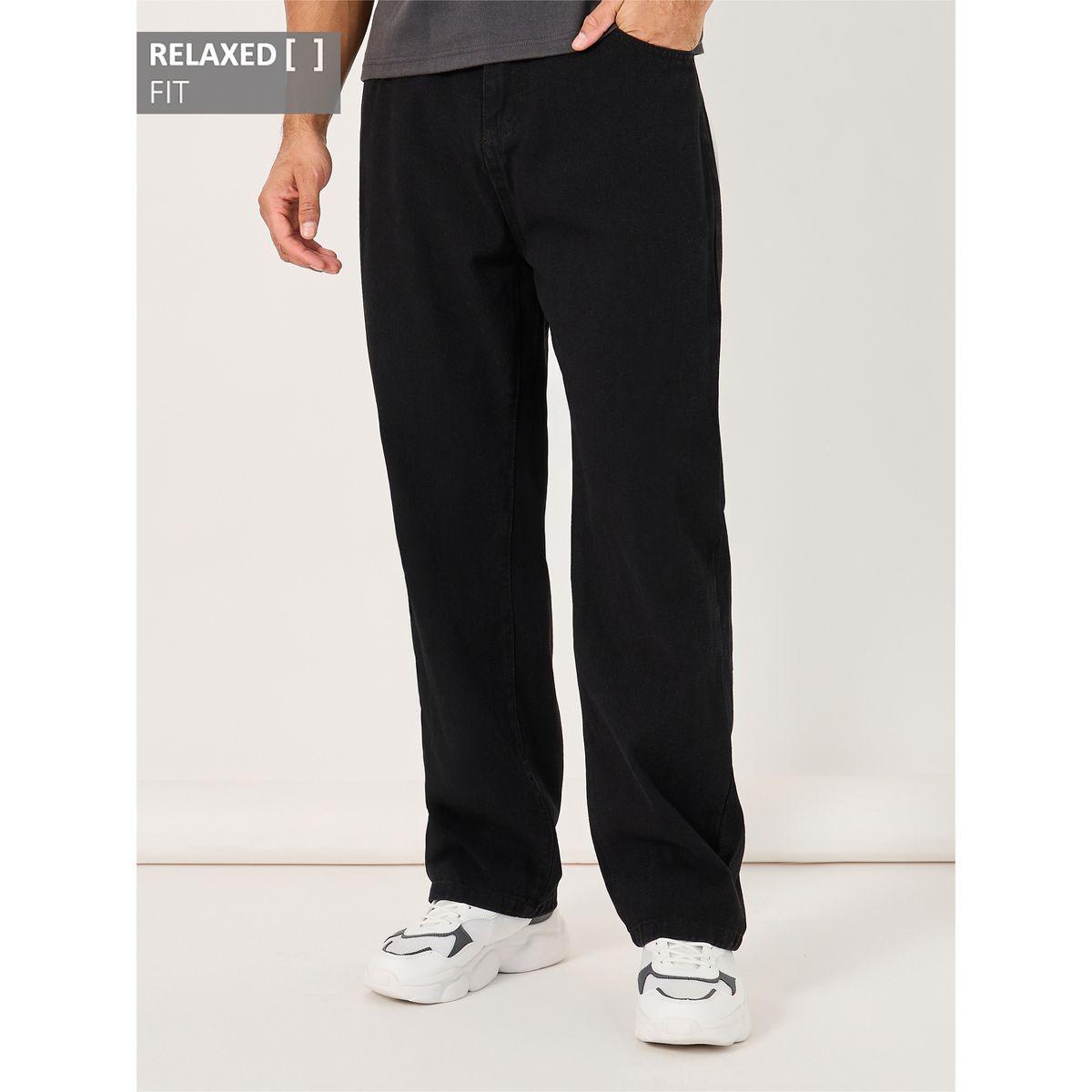 جينز بخصر متوسط وقصة مريحة مع جيوب-men-clothing-bottoms-jeans-image-1