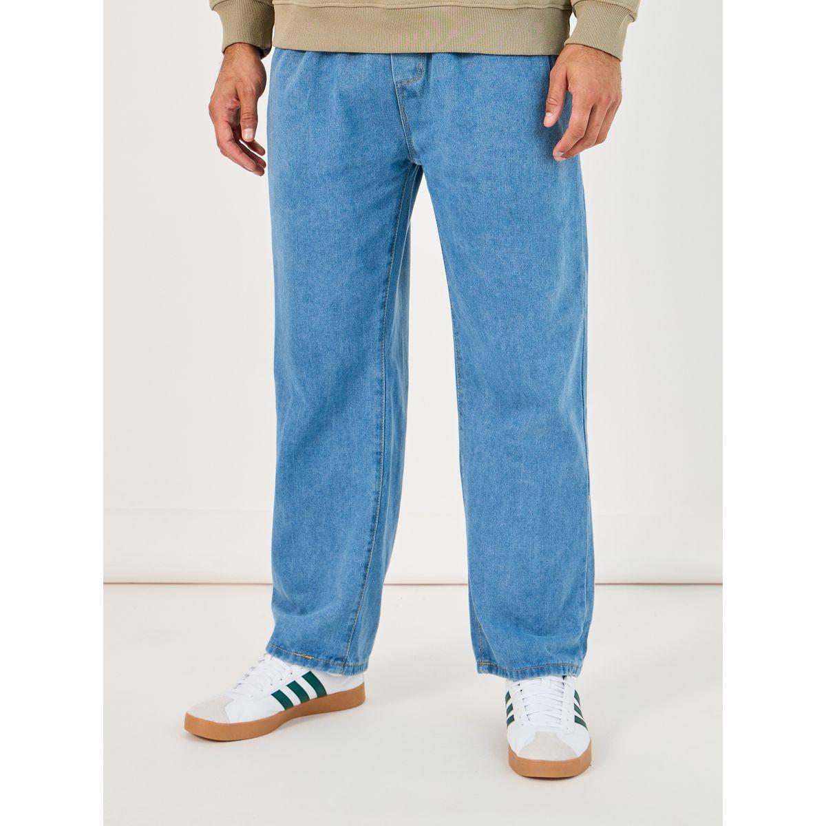 Styli Cotton Stretch Loose Fit Jeans with Contrast Drawcord-men-clothing-bottoms-jeans-image-1