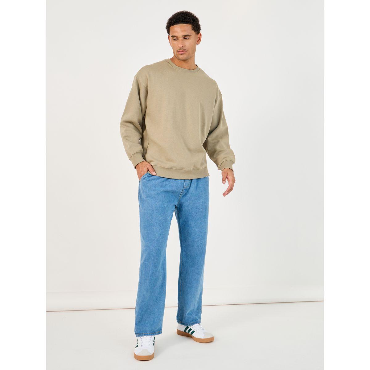 Styli Cotton Stretch Loose Fit Jeans with Contrast Drawcord-men-clothing-bottoms-jeans-image-2
