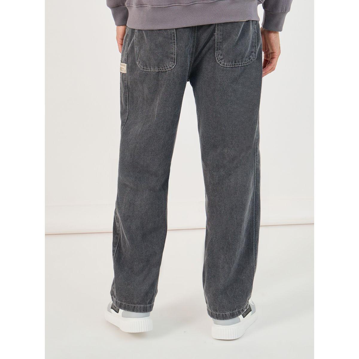 جينز قطن بقصة مريحة ورباط-men-clothing-bottoms-jeans-image-4