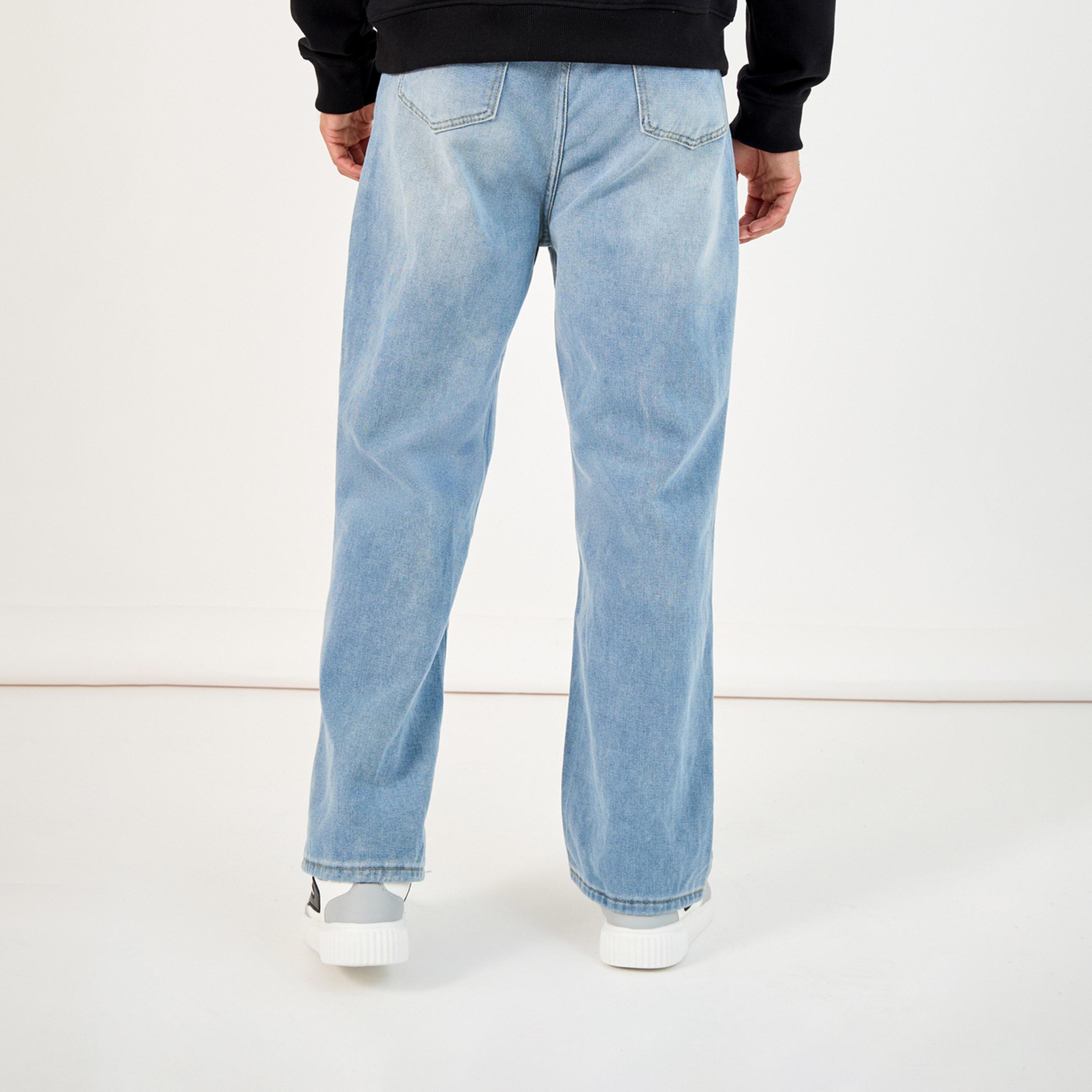 Styli Stretchy Cotton Mid Rise Loose Fit Jeans-men-clothing-bottoms-jeans-image-4