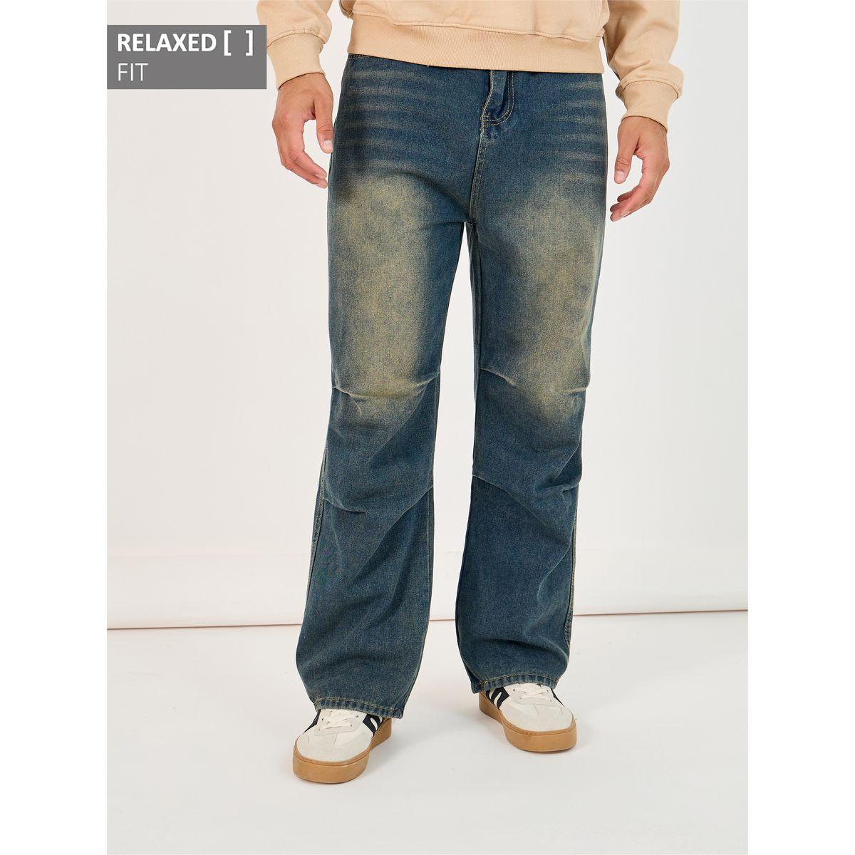 Styli Stretchy Cotton Whiskered Detail Relaxed Fit Jeans-men-clothing-bottoms-jeans-image-1