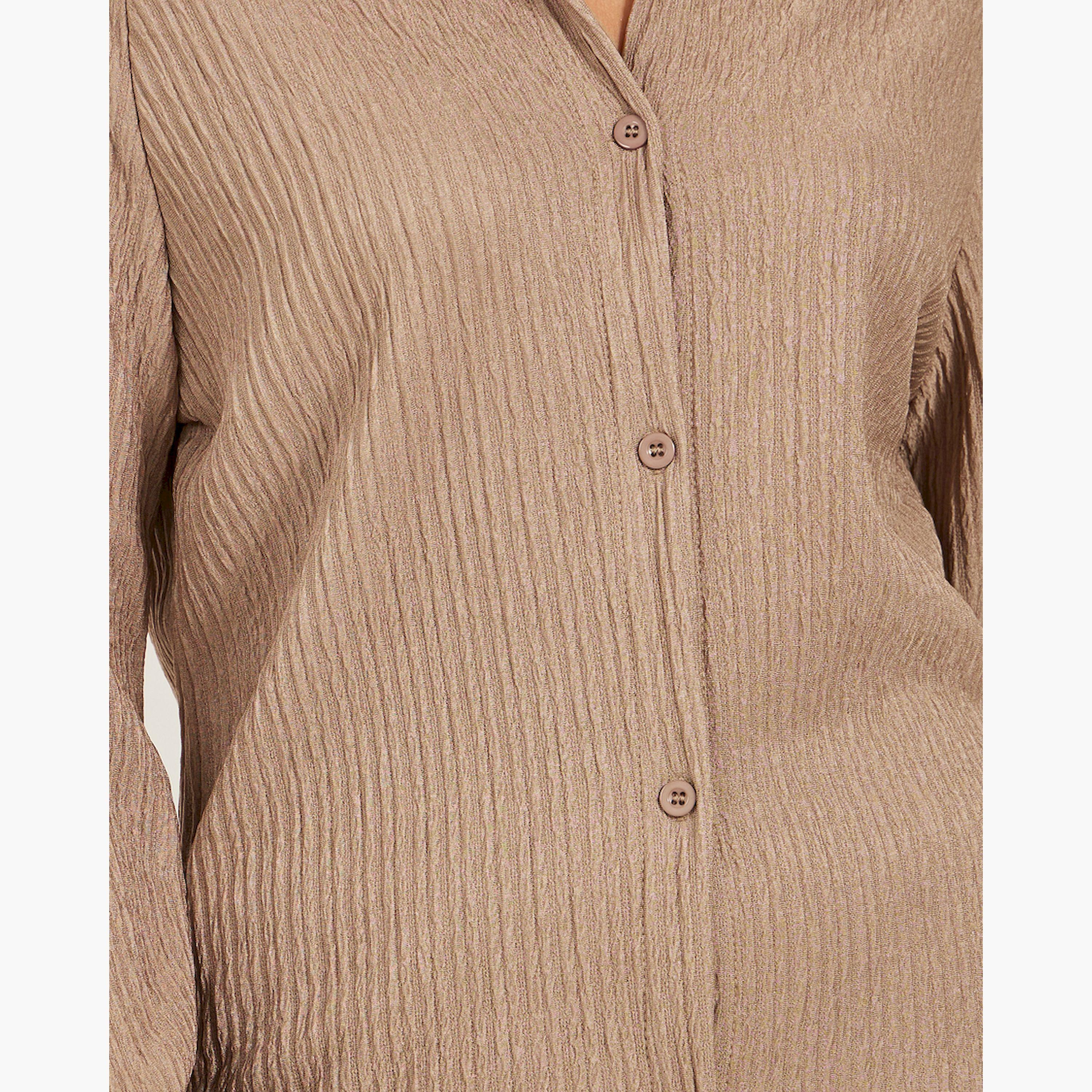 ستايلي - قميص محبوك منسوج كبير الحجم بأكمام راجلان-women-clothing-shirtsandblouses-shirts-image-4