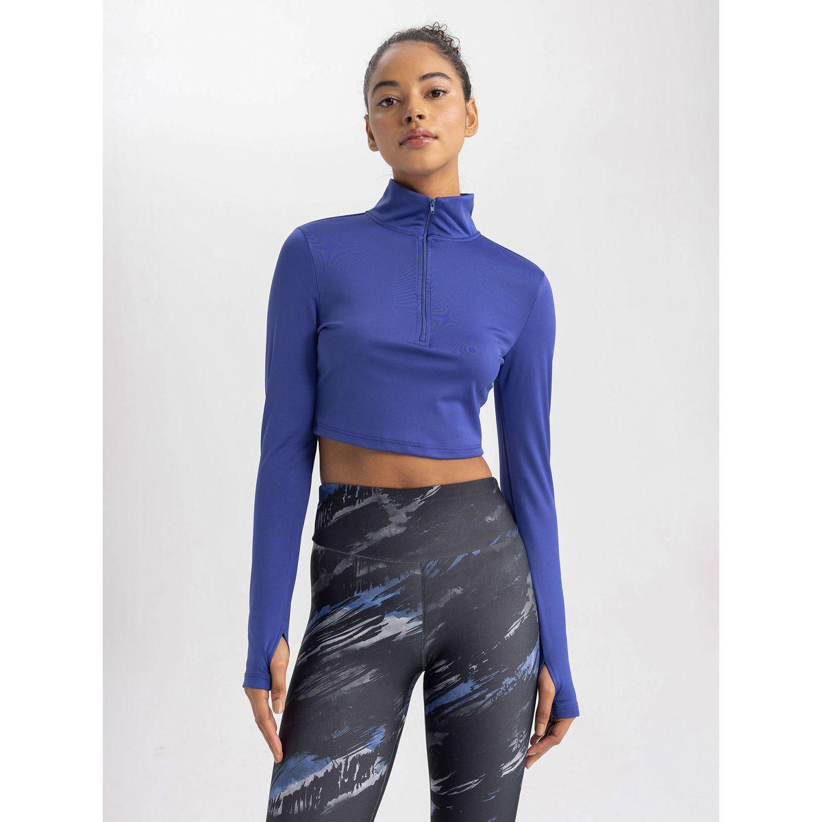 بلوزة قصيرة سادة بأكمام طويلة-women-clothing-sportswearandactivewear-tshirtsandvests-image-3
