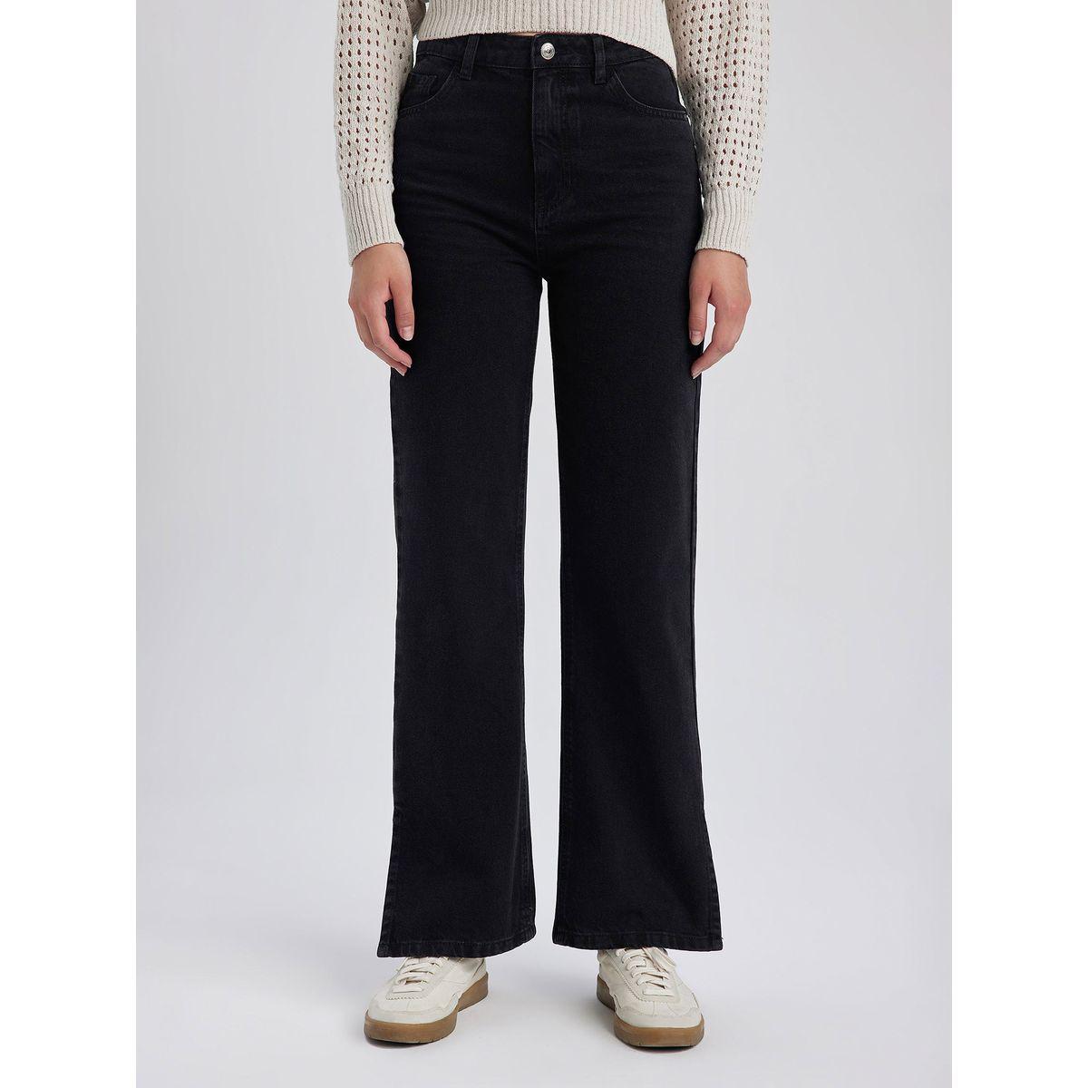 DeFacto X Styli  Solid Wide Leg High Rise Jeans-women-clothing-bottoms-jeans-image-3