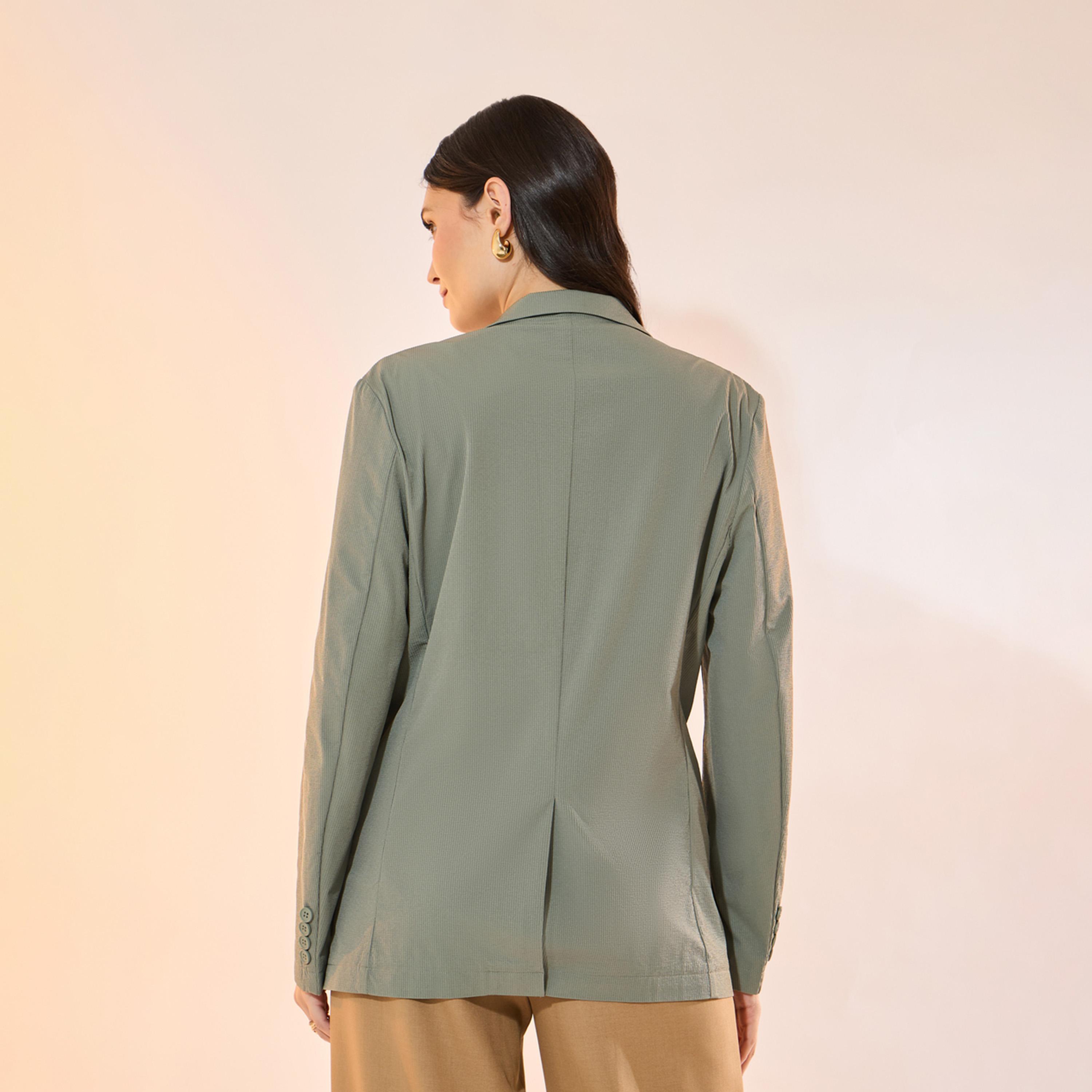 Take Two Texture Notch Lapel Longline Blazer with Pockets-women-clothing-coatsandjackets-blazers-image-4