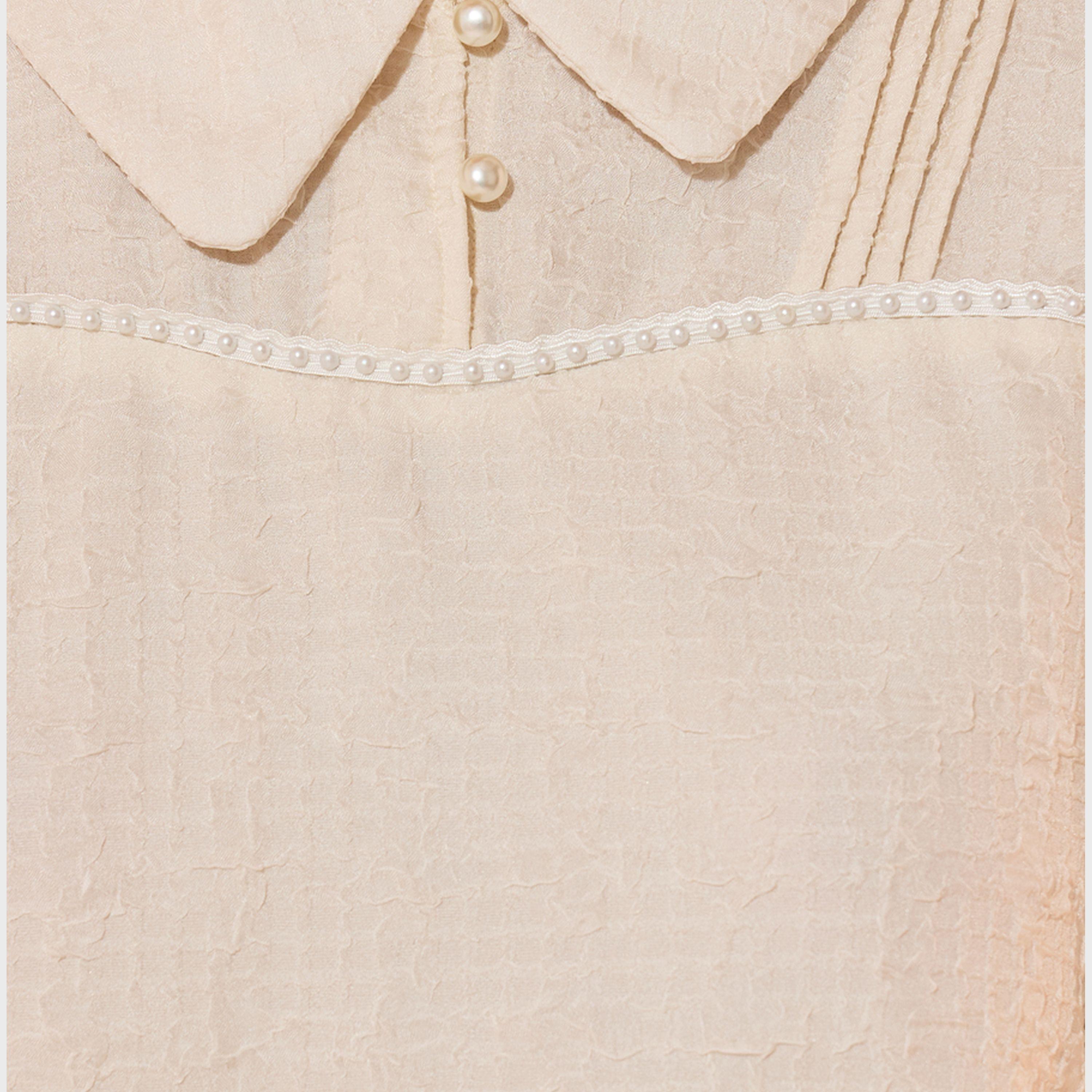 Take Two Texture Lapel Lantern Sleeve Collared Blouse-women-clothing-shirtsandblouses-blouses-image-4