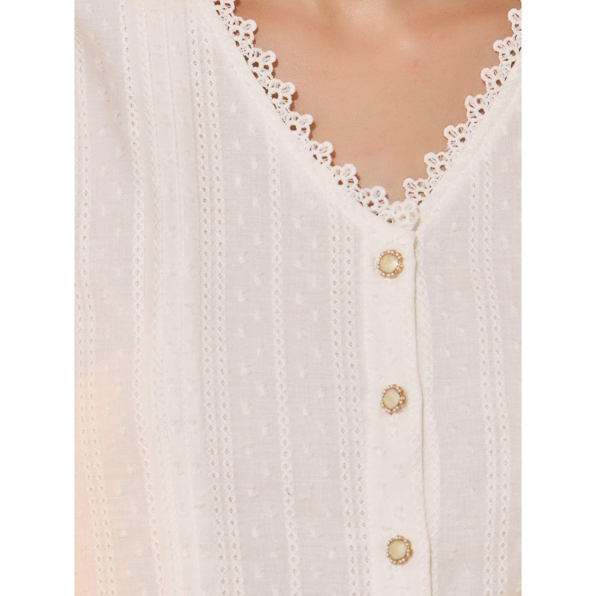 بلوزة بتفاصيل دانتيل وأكمام قصيرة-women-clothing-shirtsandblouses-shirts-image-4