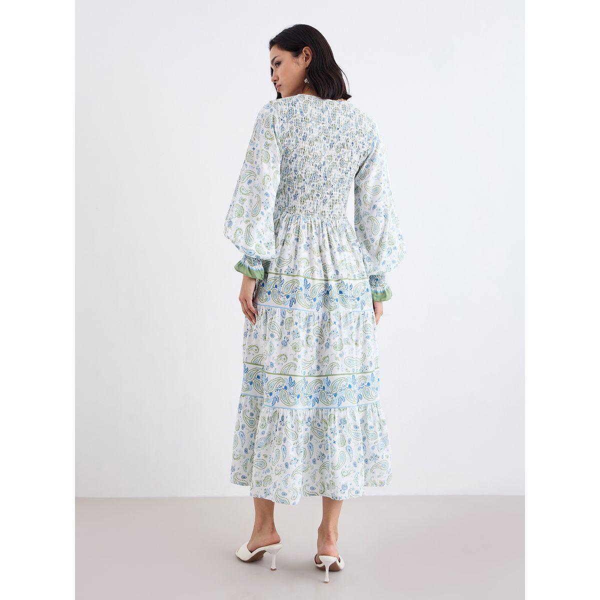 فستان قصيرة مزين بطبعة بيزلي-women-clothing-dresses-image-4