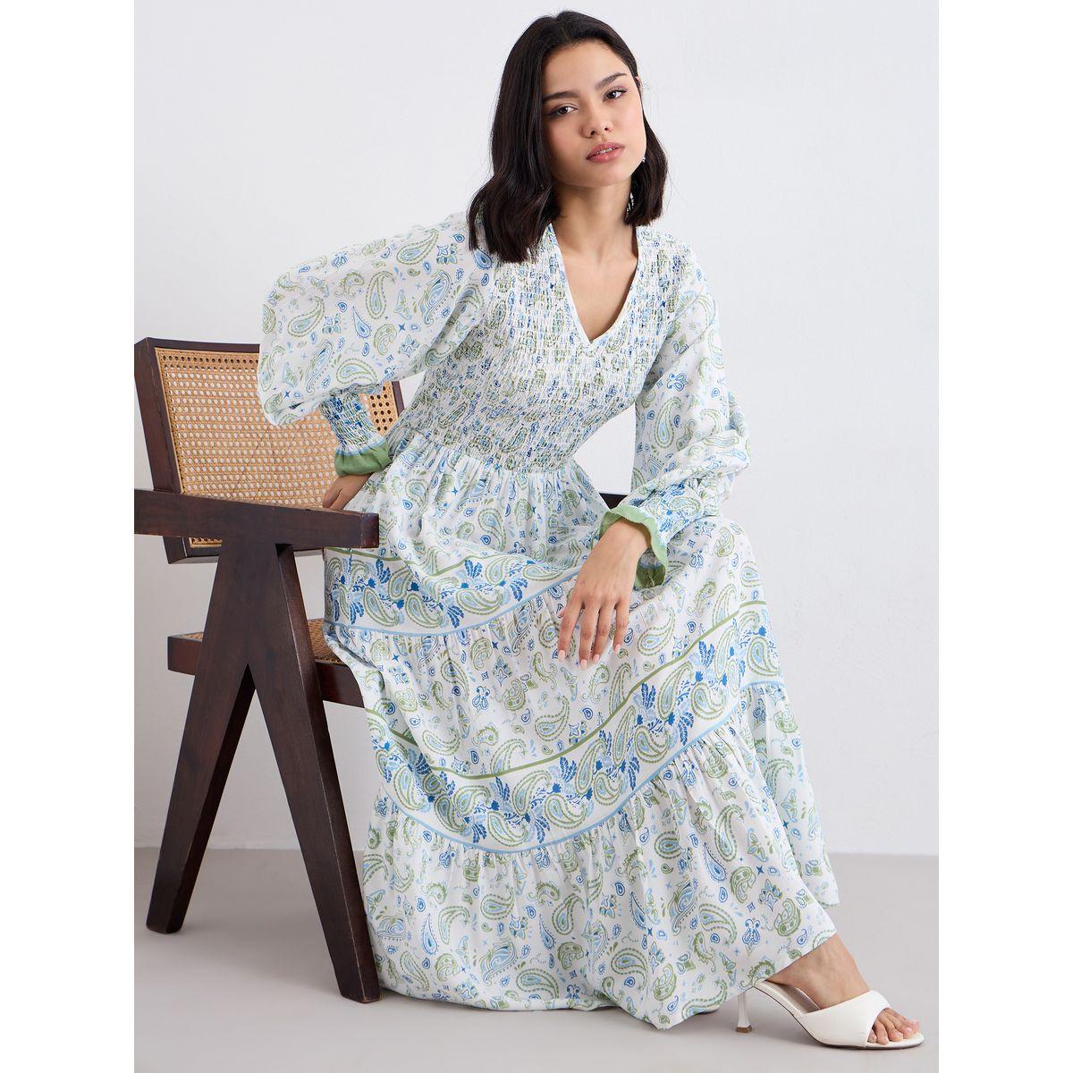 فستان قصيرة مزين بطبعة بيزلي-women-clothing-dresses-image-5