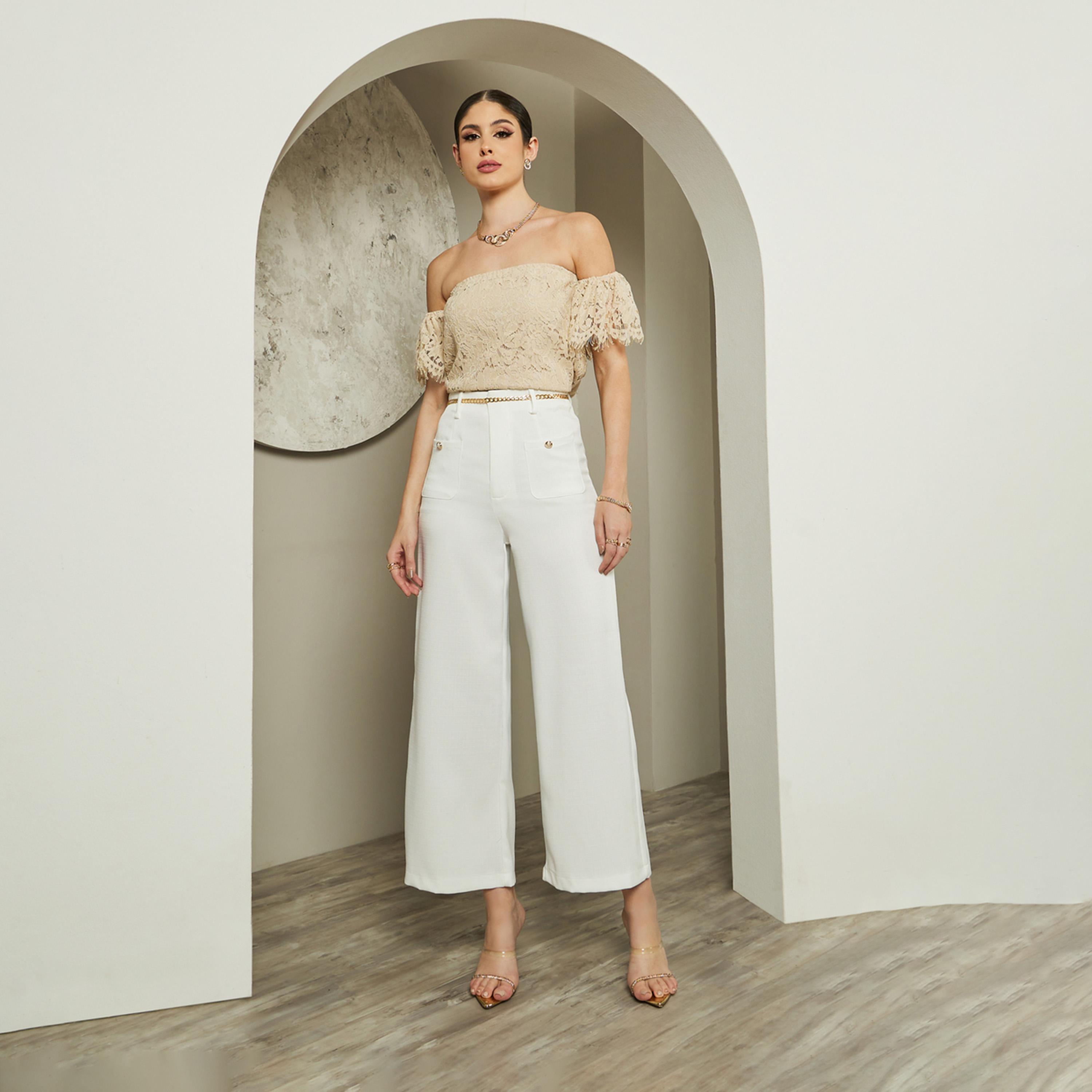 Styli Bandeau Neck Scalloped Hem Lined Top-women-clothing-shirtsandblouses-blouses-image-3