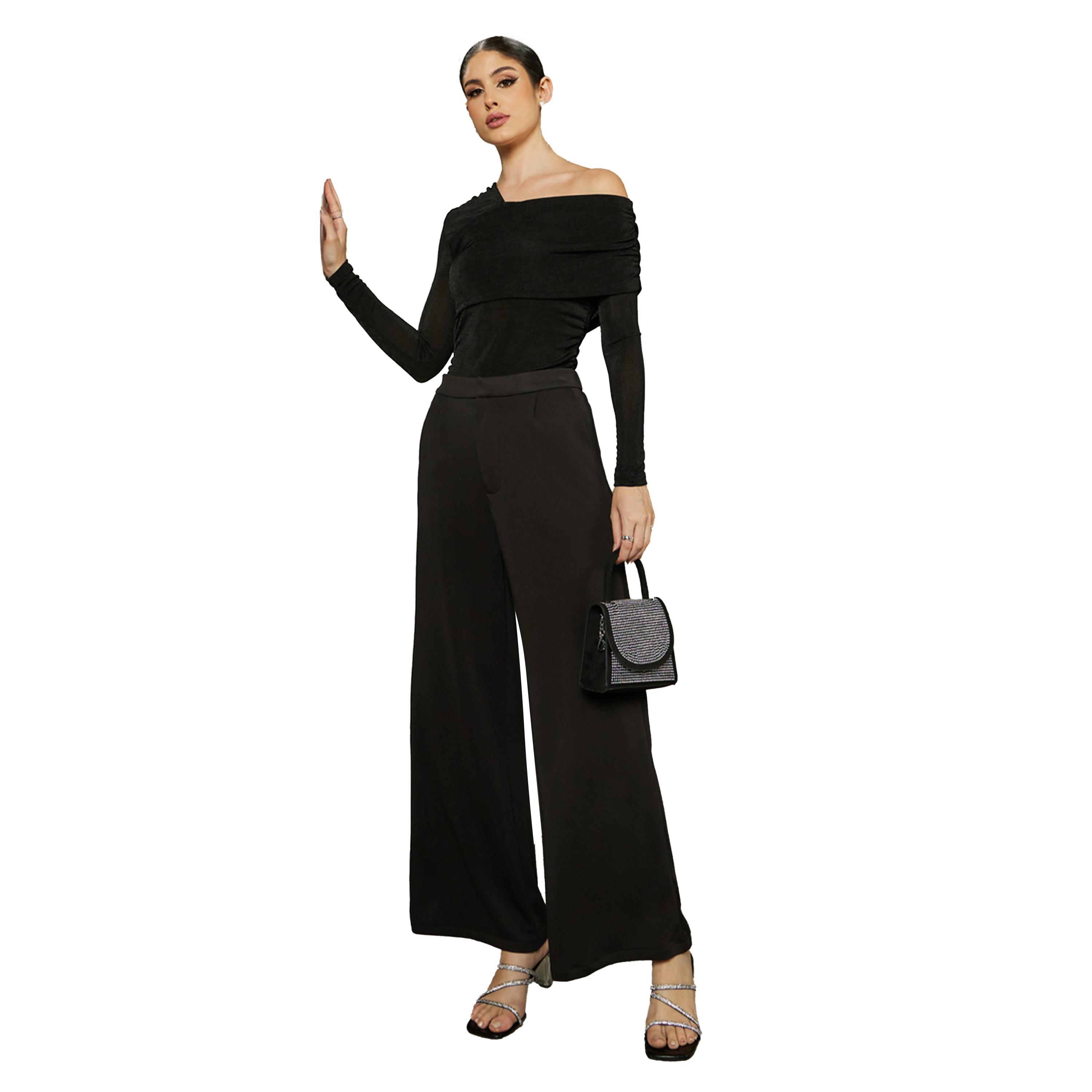 Styli Asymmetric Neck One Shoulder Knit Top-women-clothing-tshirts-image-3