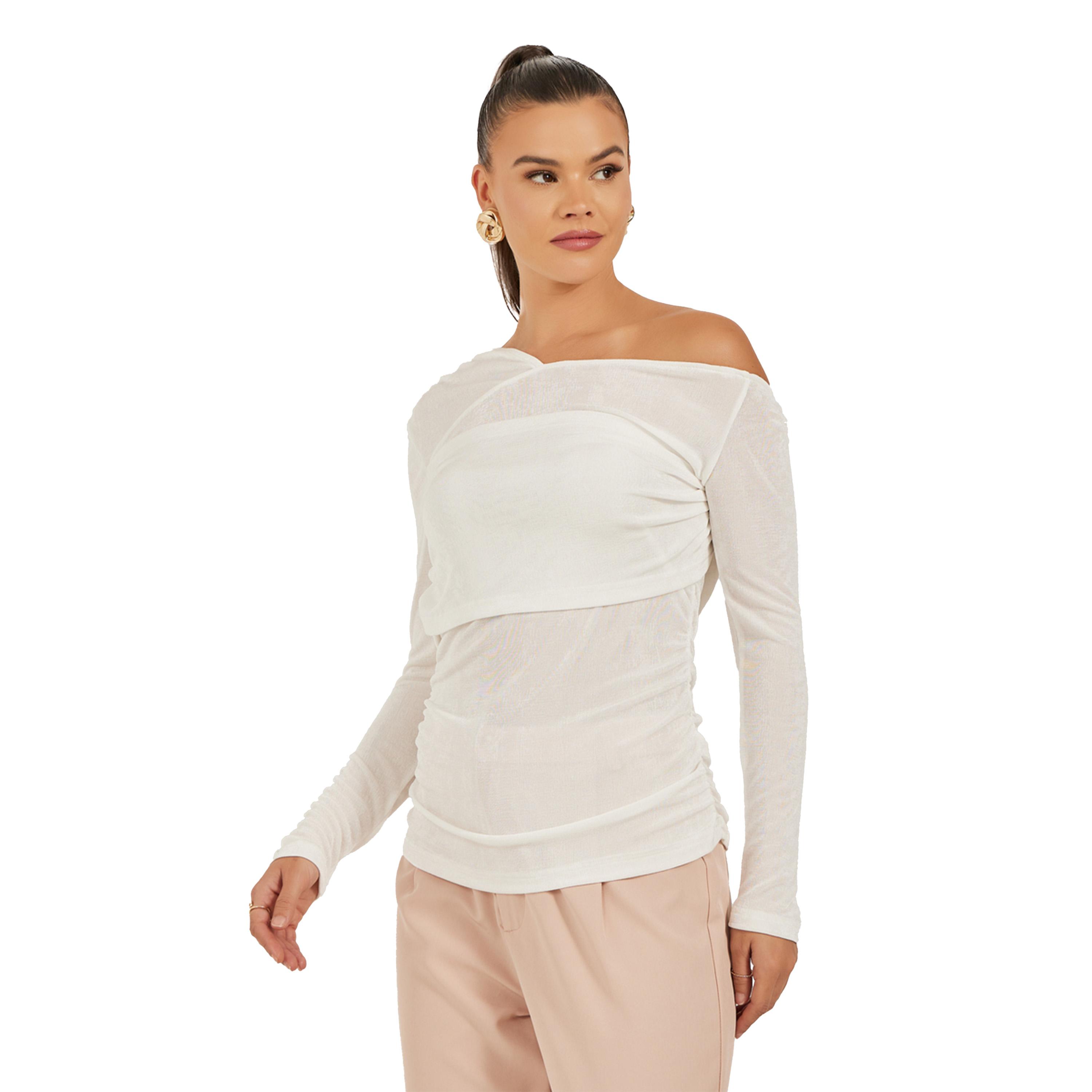 Styli One Shoulder Long Sleeve Knit Top-women-clothing-tshirts-image-3