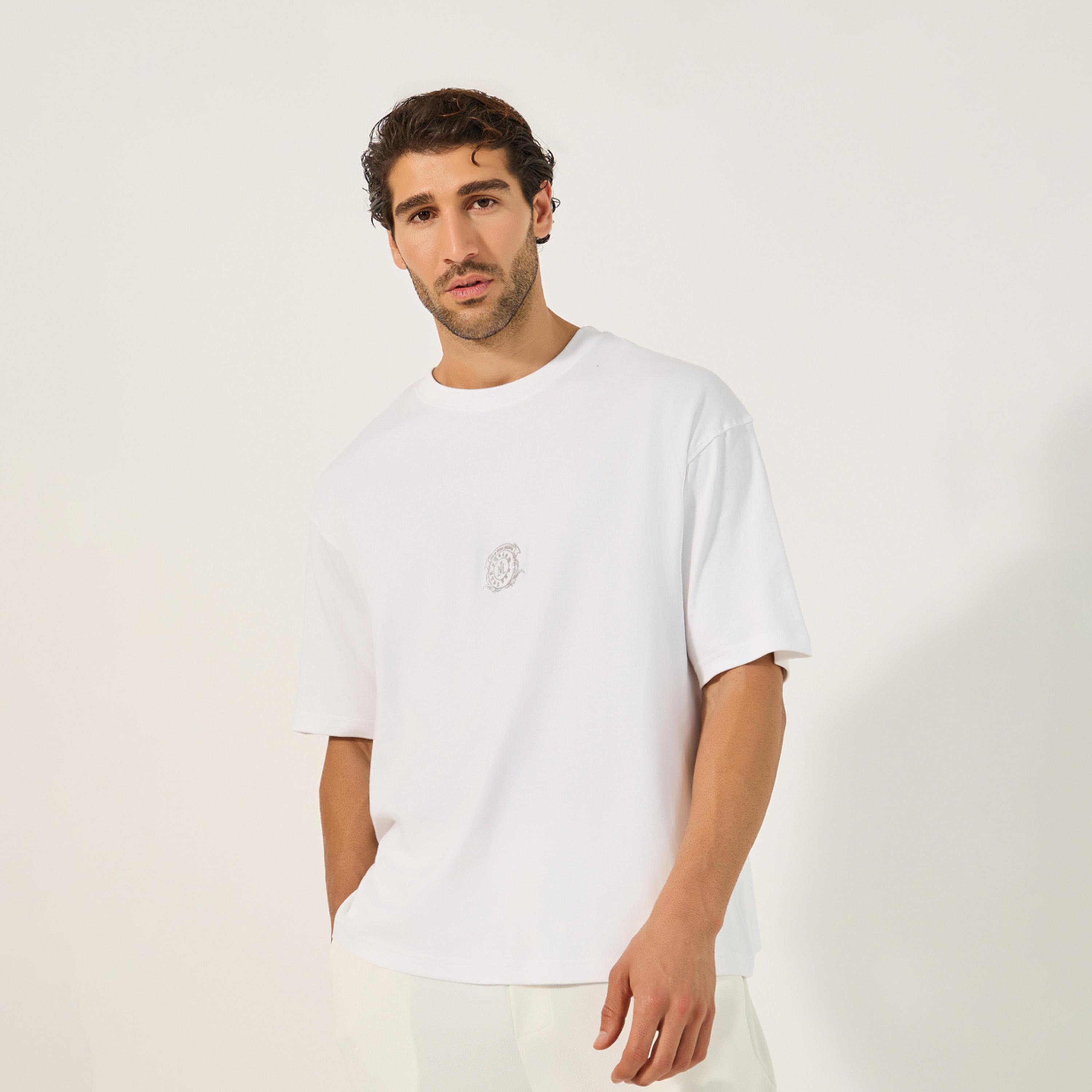 Styli Graphic Print Round Neck Oversized T-Shirt-men-clothing-tshirtsandpolos-tshirts-image-1