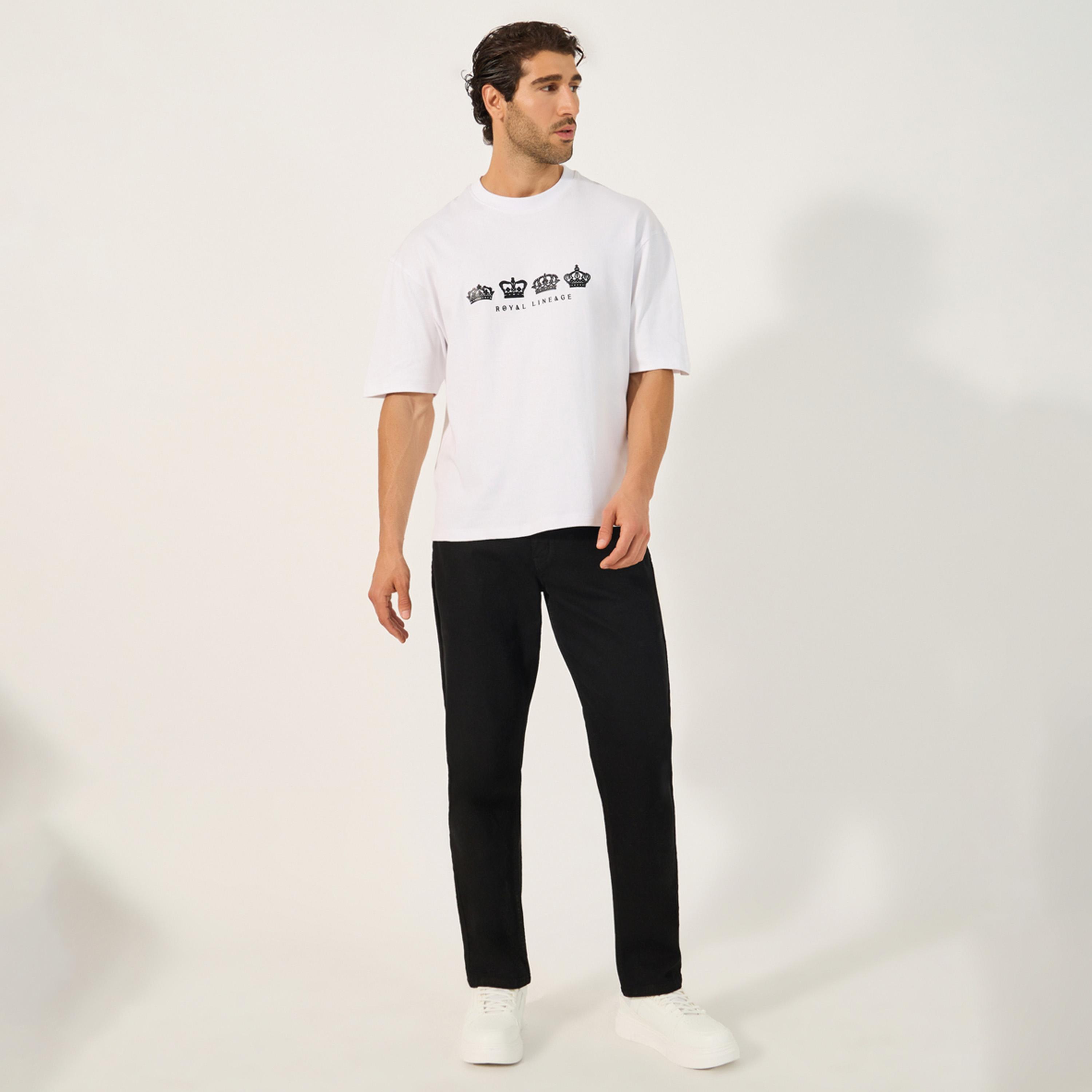 Styli Graphic Print Short Sleeve Oversized T-Shirt-men-clothing-tshirtsandpolos-tshirts-image-2
