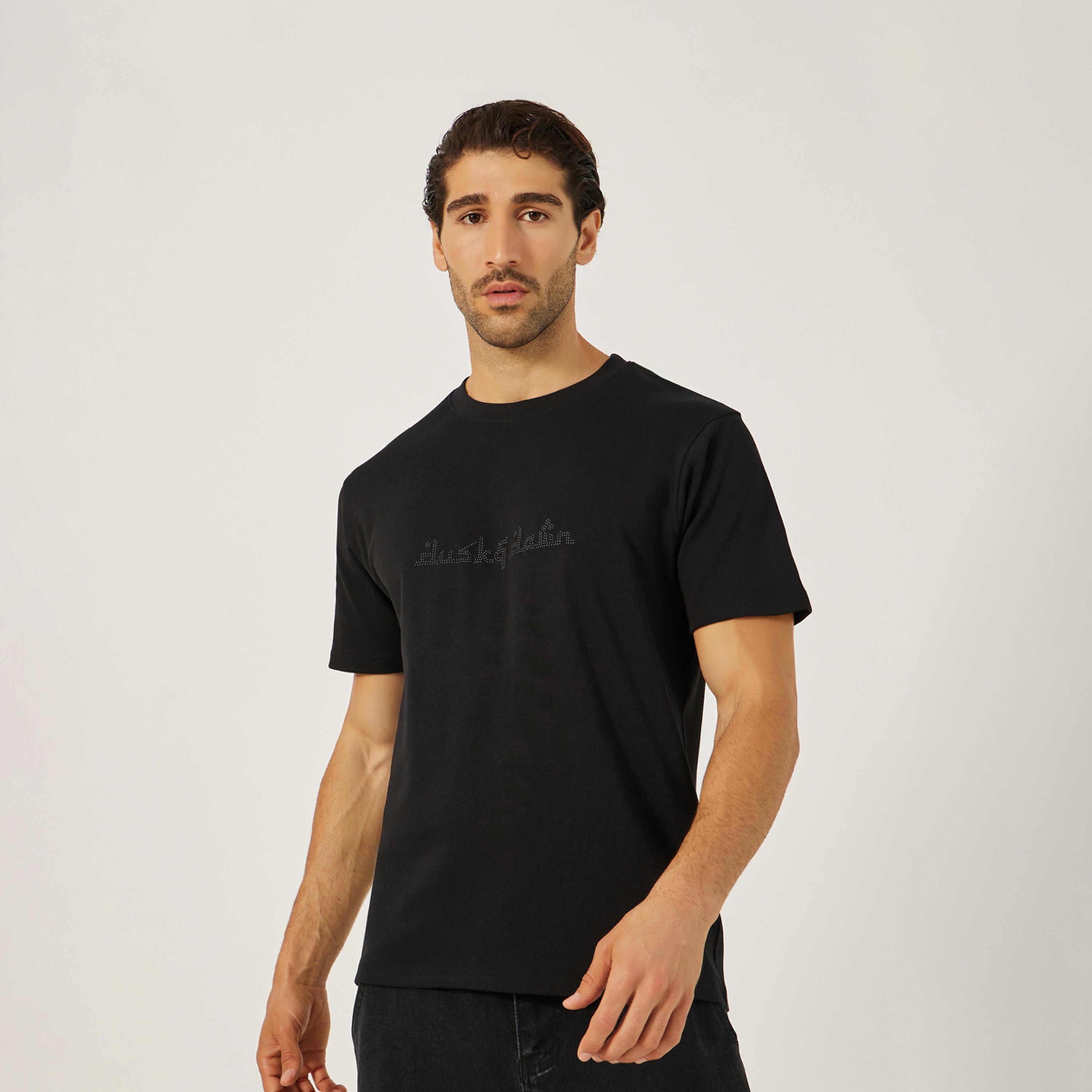 Styli Studded Short Sleeve Regular Fit T-Shirt-men-clothing-tshirtsandpolos-tshirts-image-1