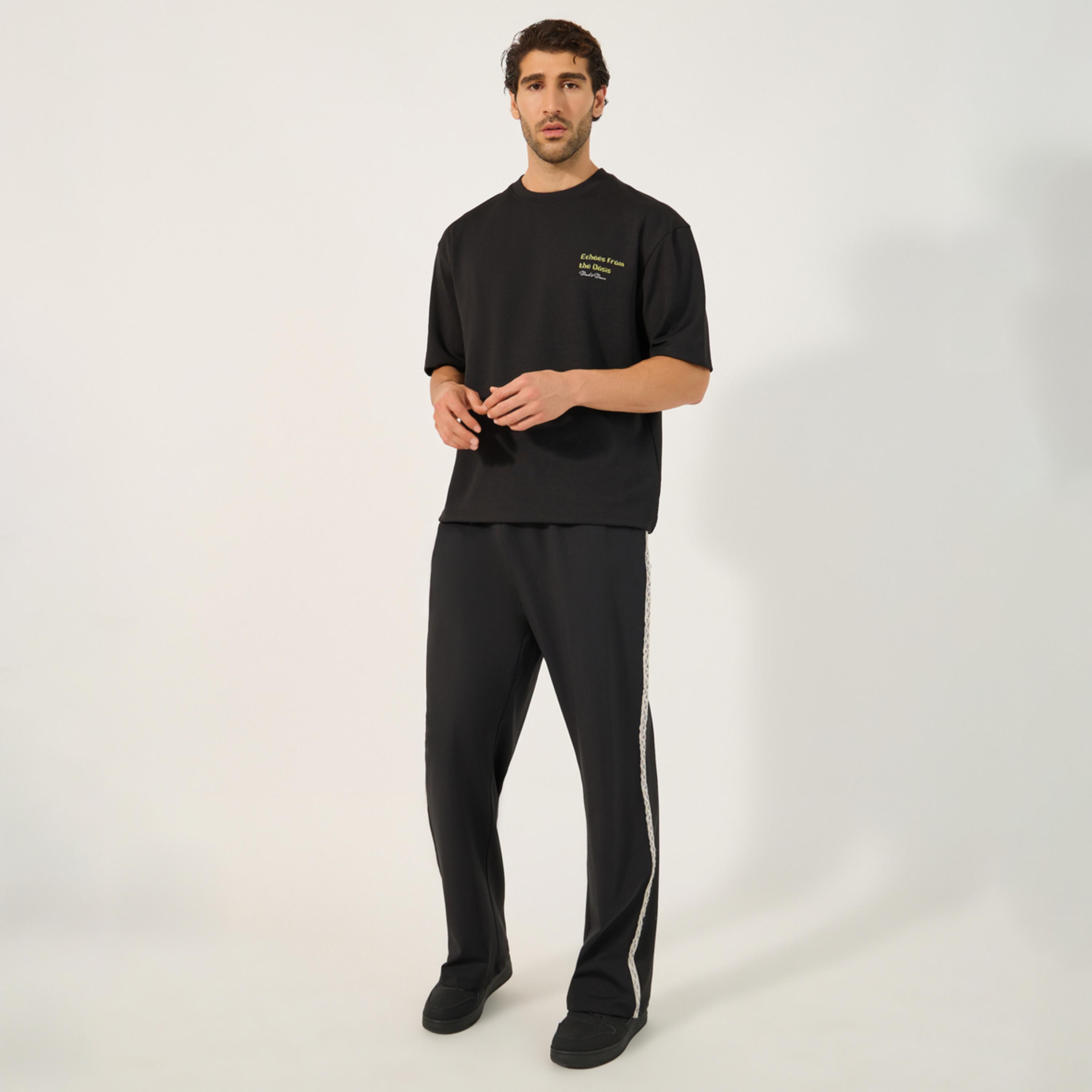 Styli Mid Rise Relaxed Fit Joggers with Drawstring-men-clothing-bottoms-joggers-image-2