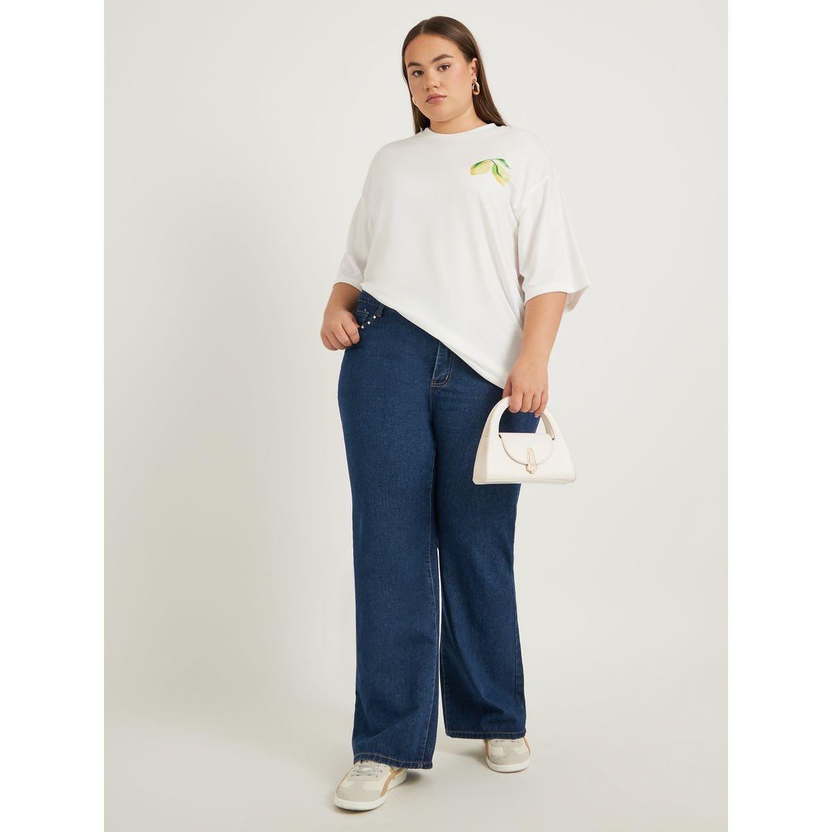 Styli Plus Size Graphic Print Round Neck T-Shirt-women-clothing-tshirts-image-3