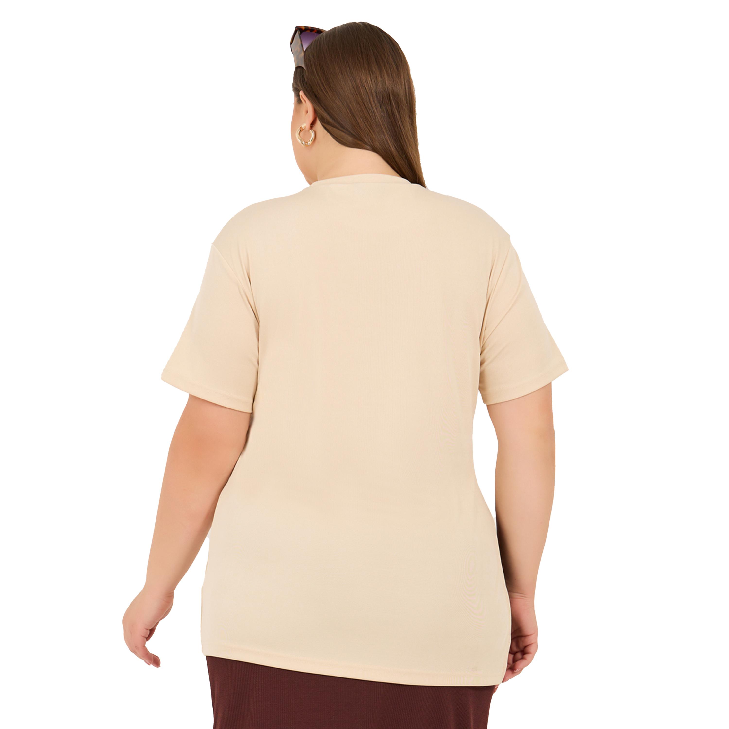 Styli Plus Size Ribbed Knit Round Neck Oversized T-Shirt-women-clothing-tshirts-image-5