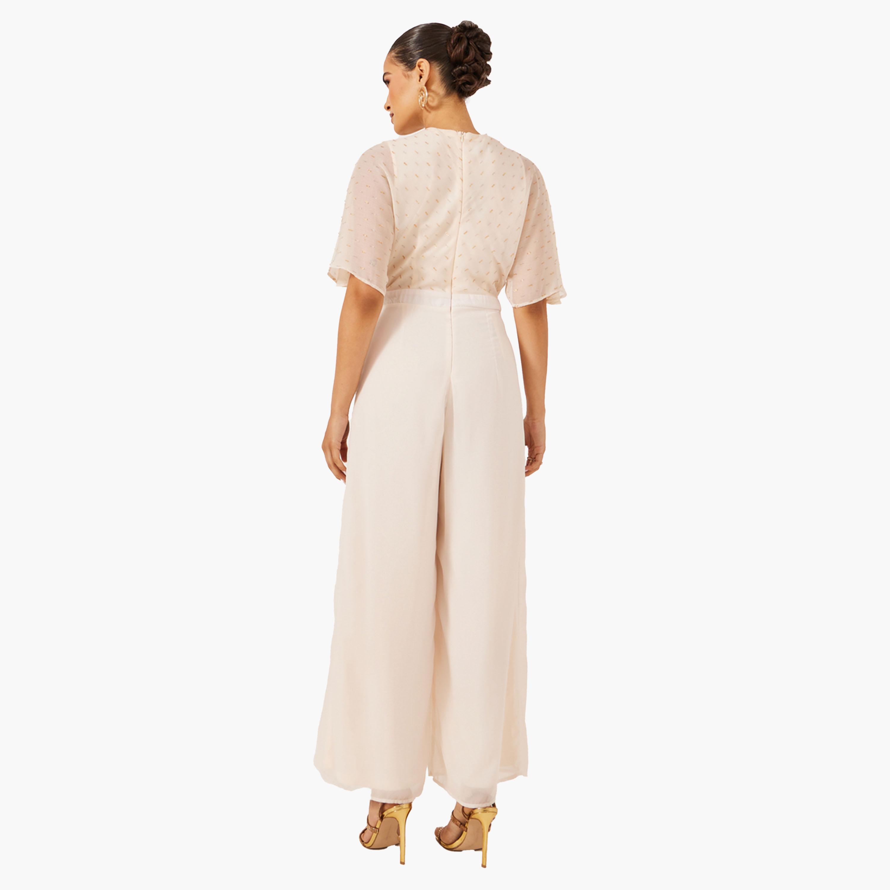 ستايلي - جمبسوت دوبي بفتحة رقبة V-women-clothing-jumpsuits-image-5