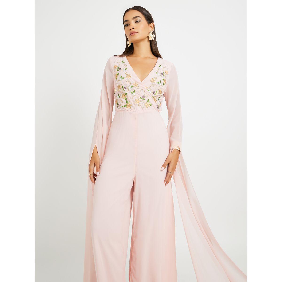 جمبسوت بأرجل واسعة وأكمام بنمط رداء-women-clothing-jumpsuits-image-3