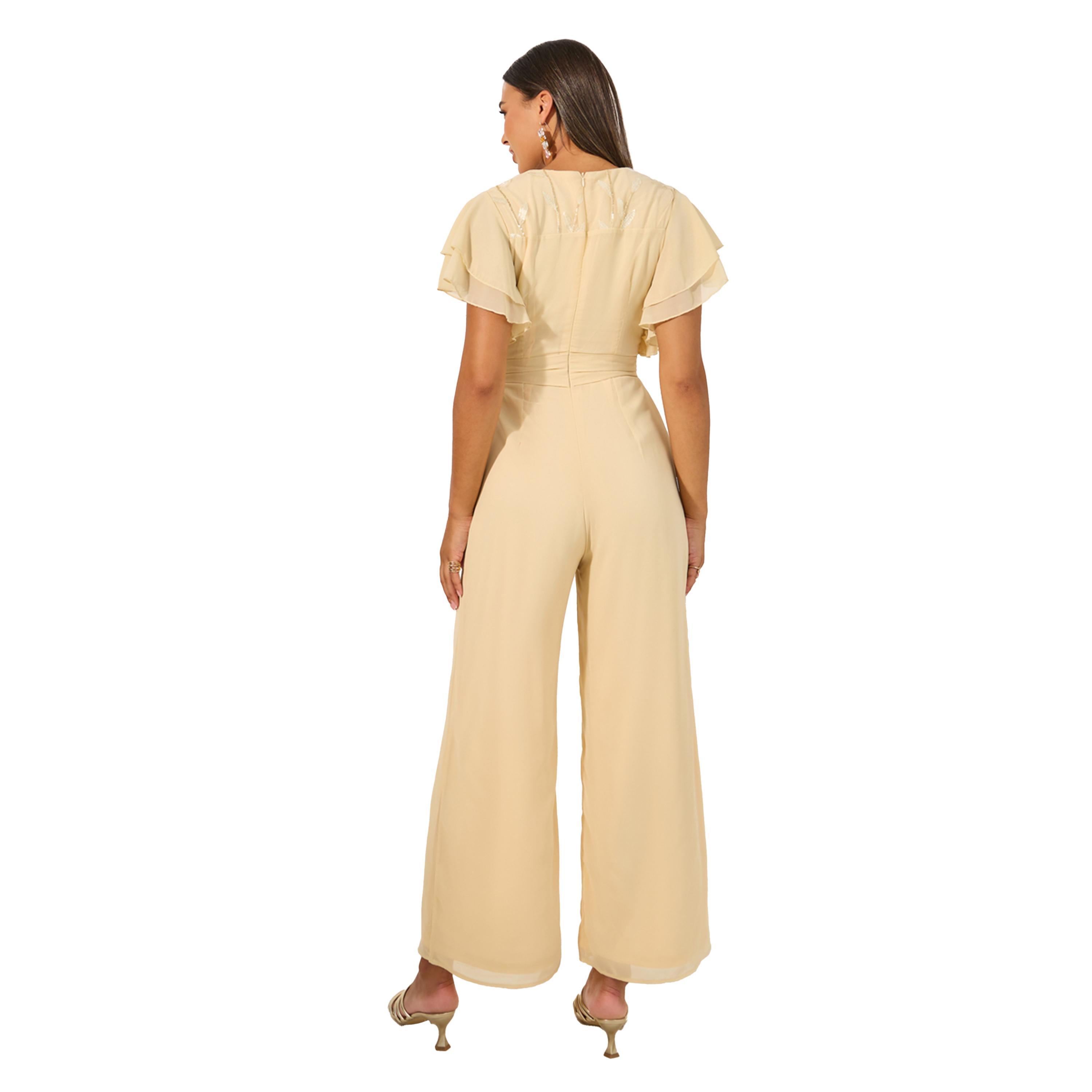Styli Embroidered Layered Ruffled Sleeves Wide Leg Jumpsuit-women-clothing-jumpsuits-image-5