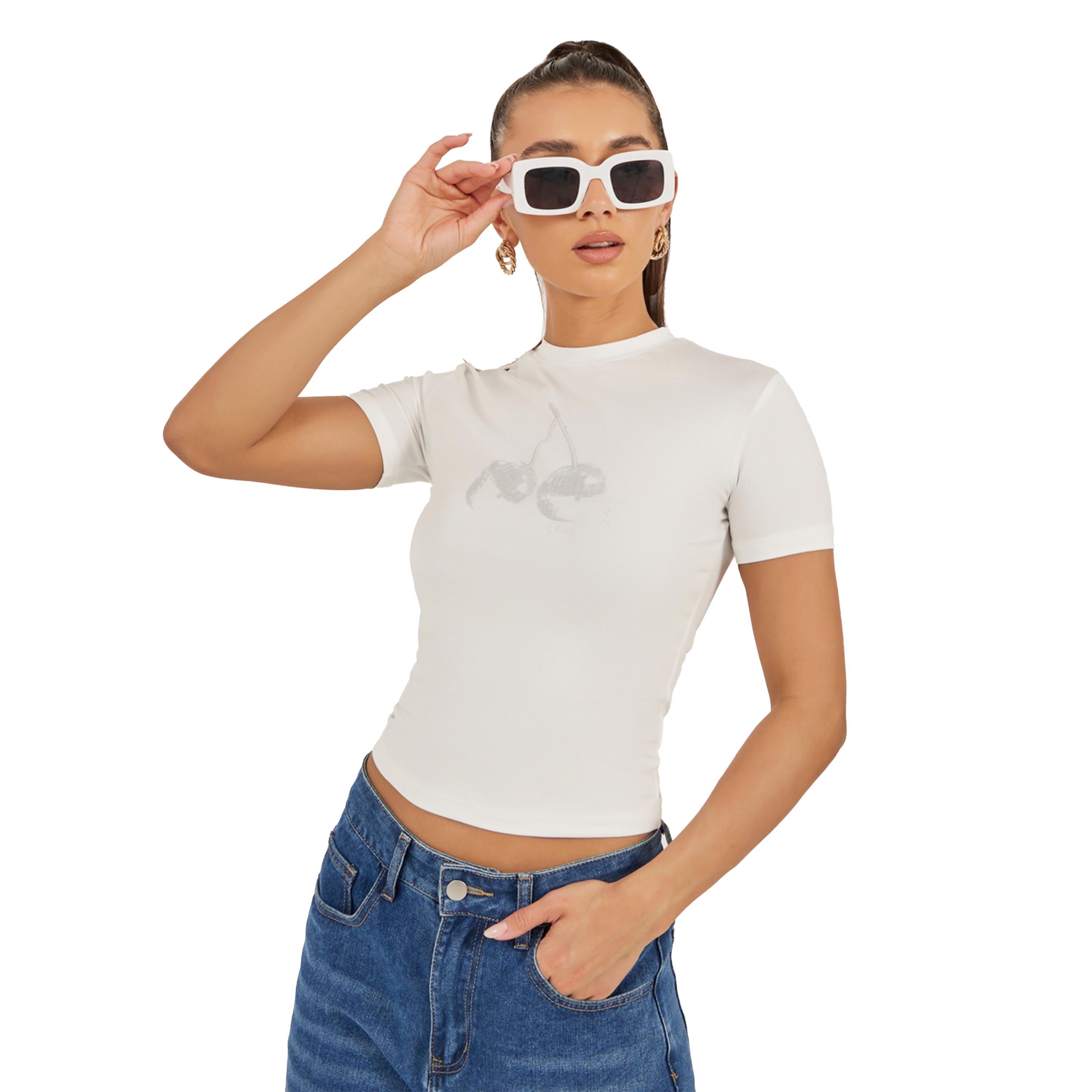 Styli Graphic Print Round Neck Crop T-Shirt-women-clothing-tshirts-image-1