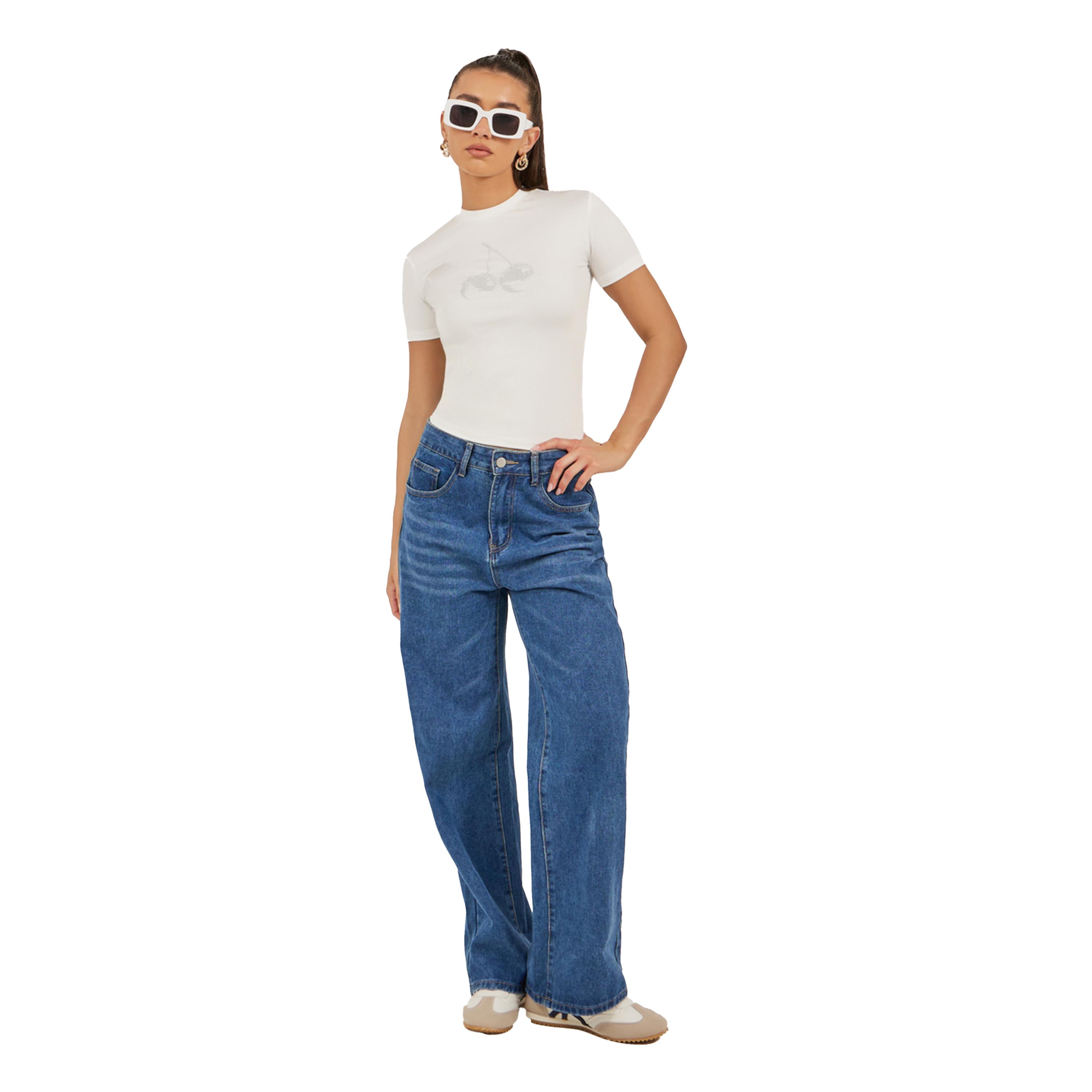 Styli Graphic Print Round Neck Crop T-Shirt-women-clothing-tshirts-image-2