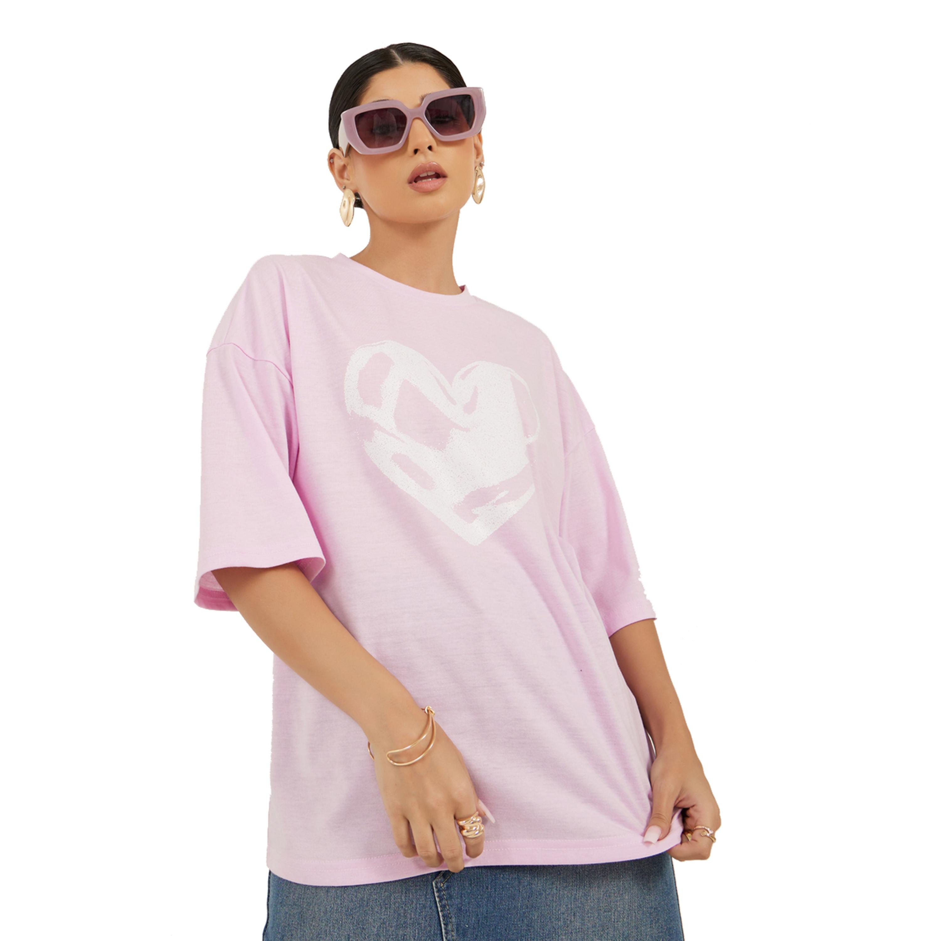 Styli Graphic Print Oversized Round Neck T-Shirt-women-clothing-tshirts-image-2