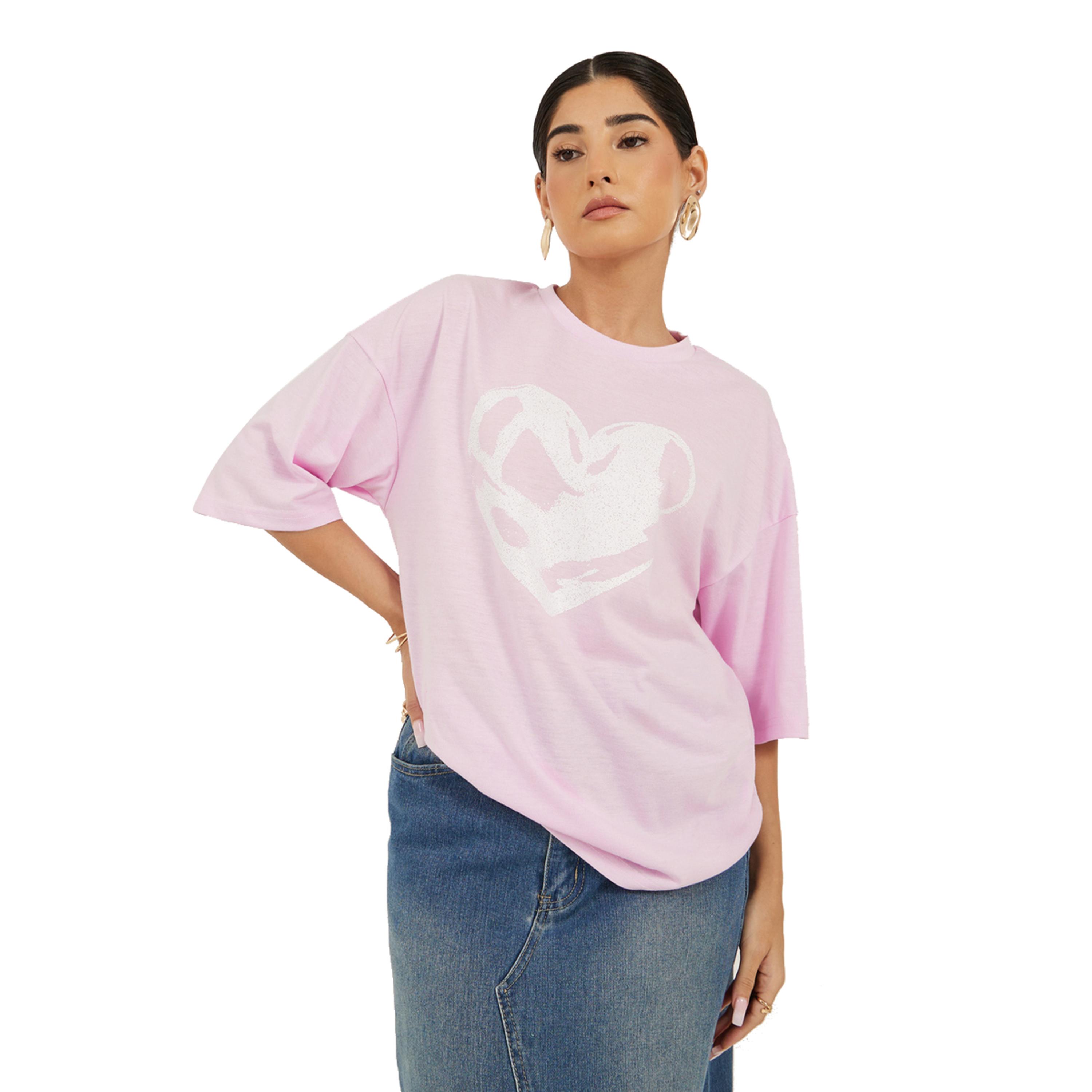 Styli Graphic Print Oversized Round Neck T-Shirt-women-clothing-tshirts-image-4